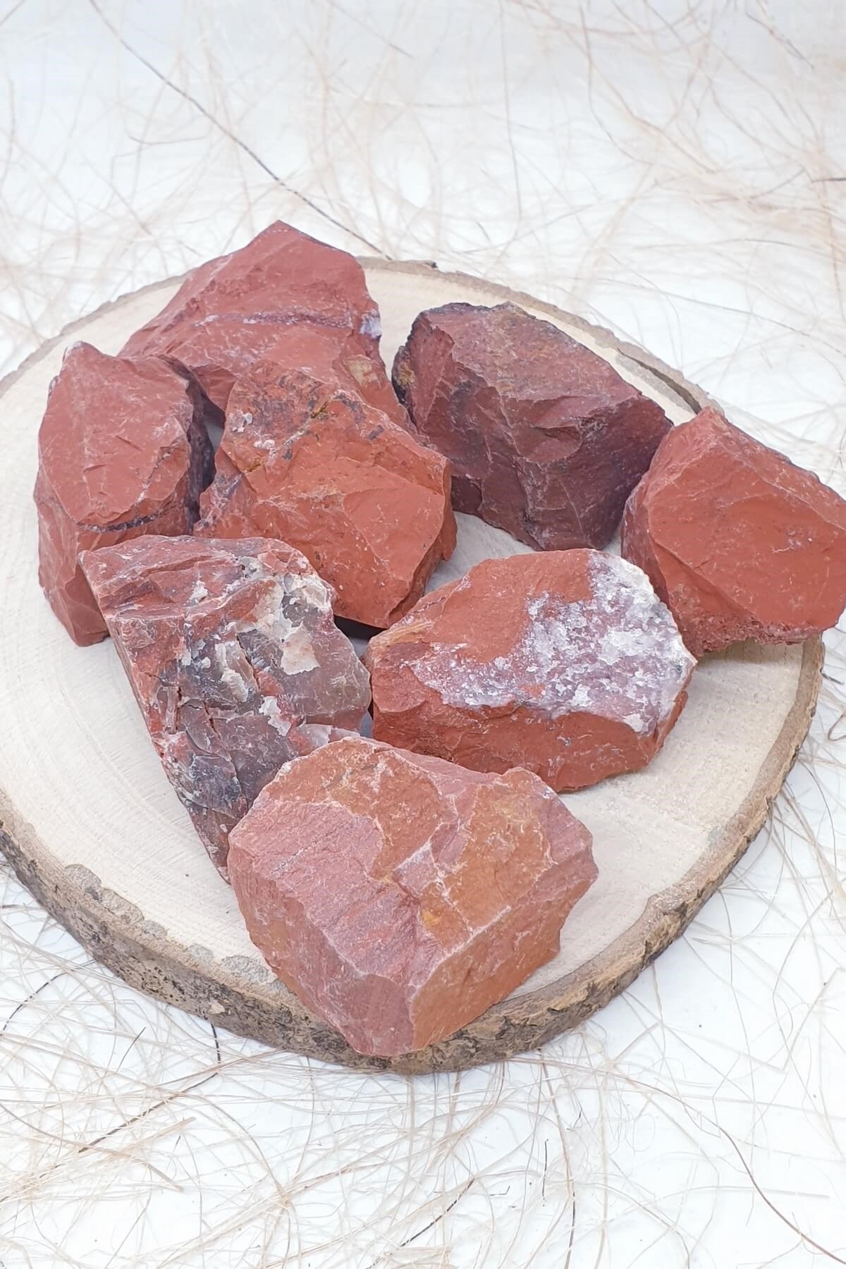 İşlenmemiş Red Jasper Doğal Taş Parça