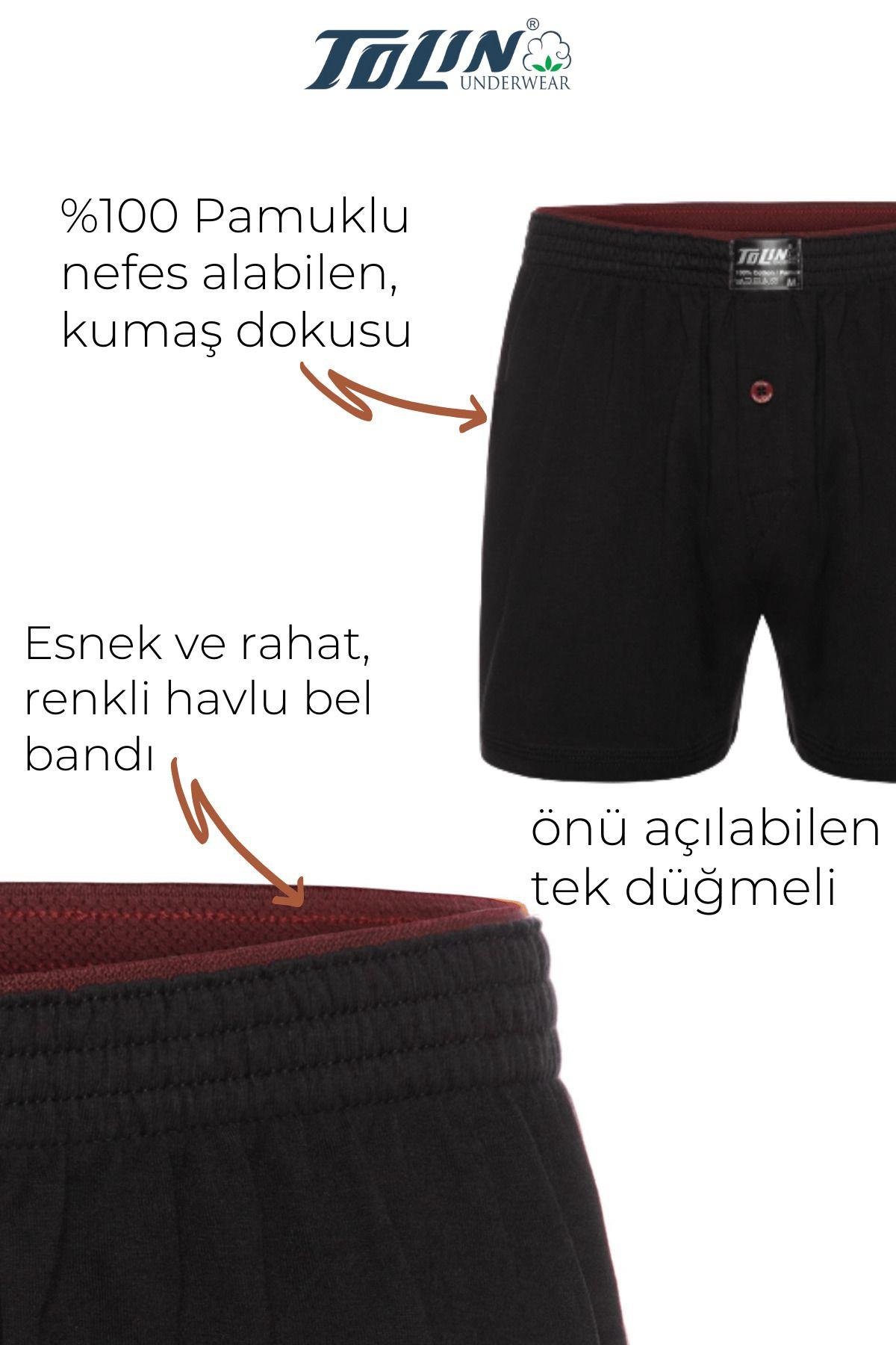 %100 Pamuk Erkek Süprem Şort Boxer 415