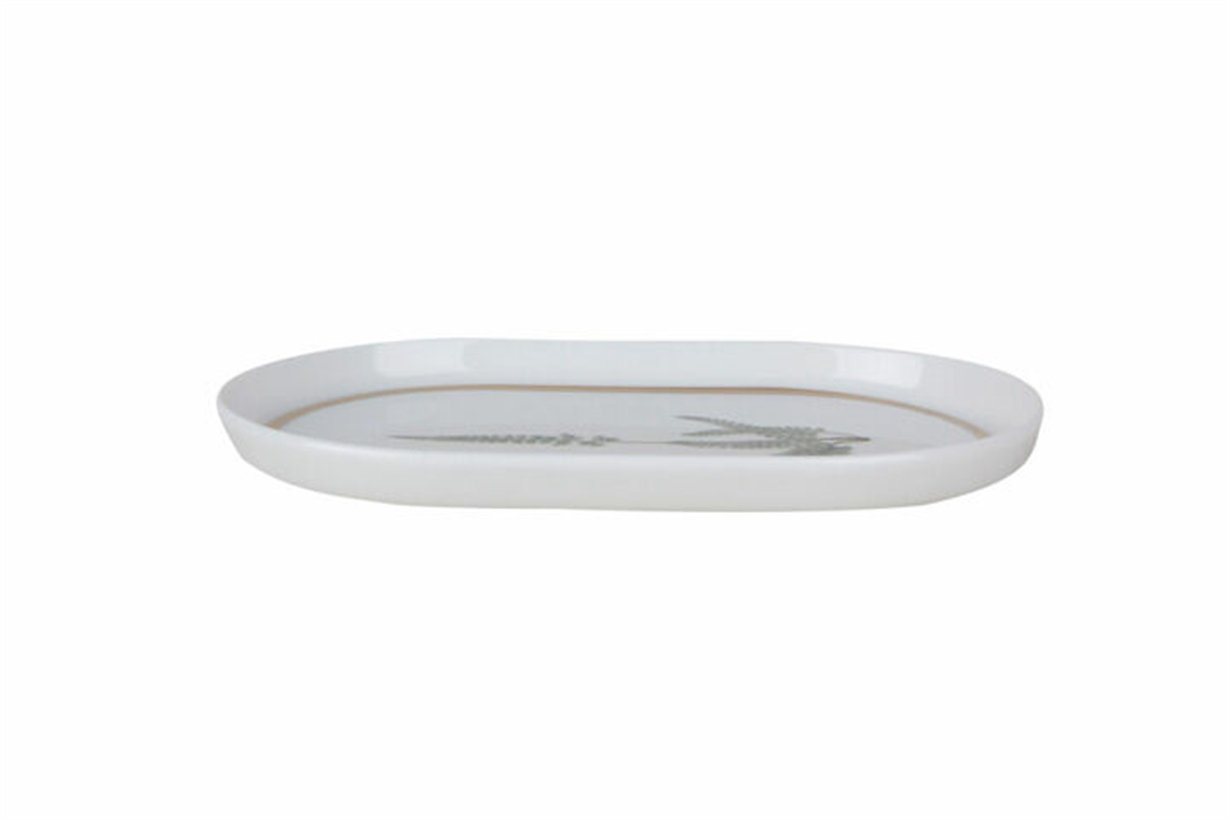 Porland Botanical Desen1 Kayık Tabak 18cm