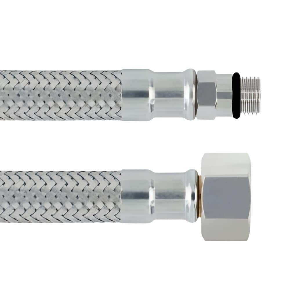 Su Flex Hortumları-Diğer-3/8xM10 Kısa-40 cm Batarya Bağlantı Flex Hortumu-sfk-3810040
