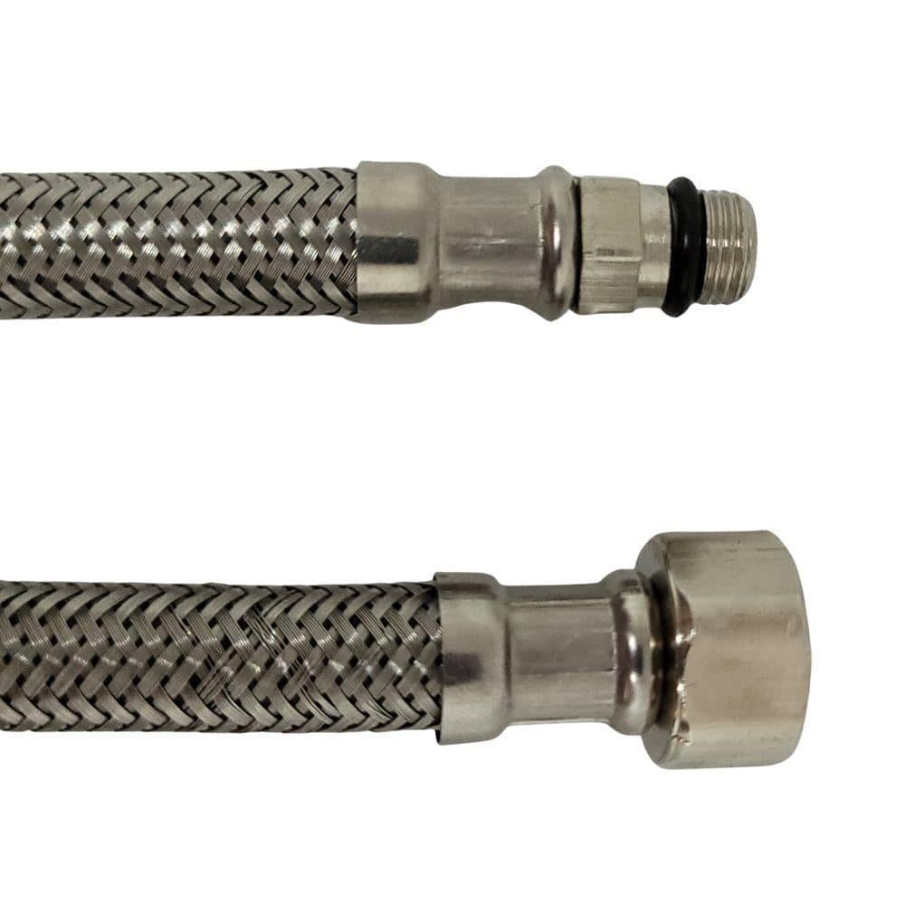 Su Flex Hortumları-Diğer-3/8xM10 Kısa-40 cm Batarya Bağlantı Flex Hortumu-sfk-3810040