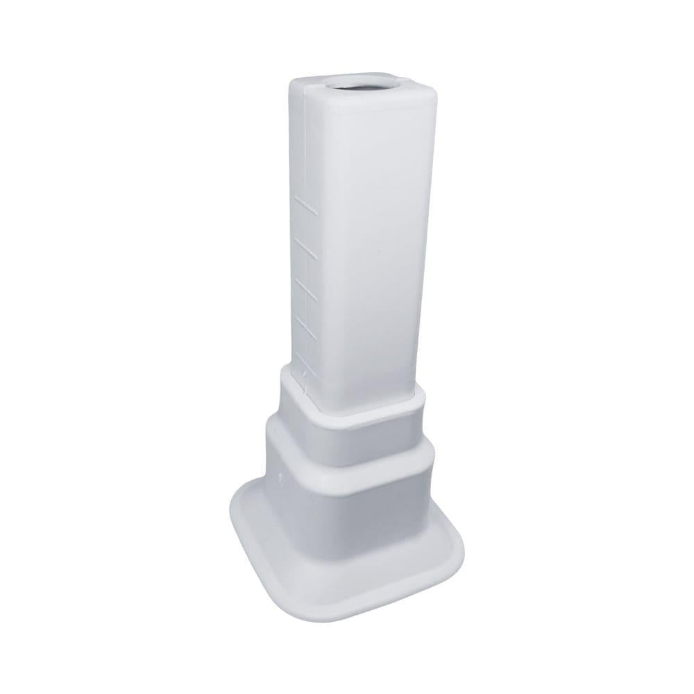 Boru Gizleme Aparatı Tekli Ayarlı Hareketli Kare Beyaz