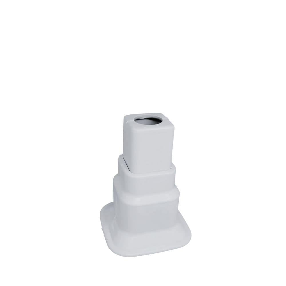 Boru Gizleme Aparatı Tekli Ayarlı Hareketli Kare Beyaz