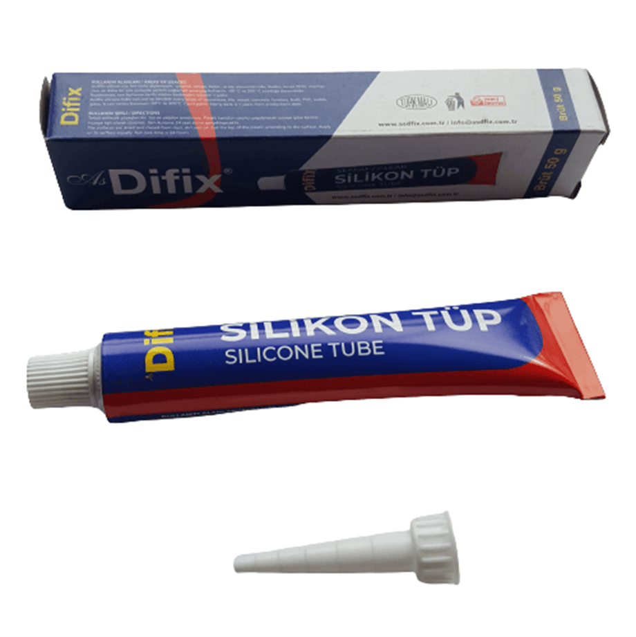 Difix Tüp Silikon Şeffaf 50 gr-difix-slk-50