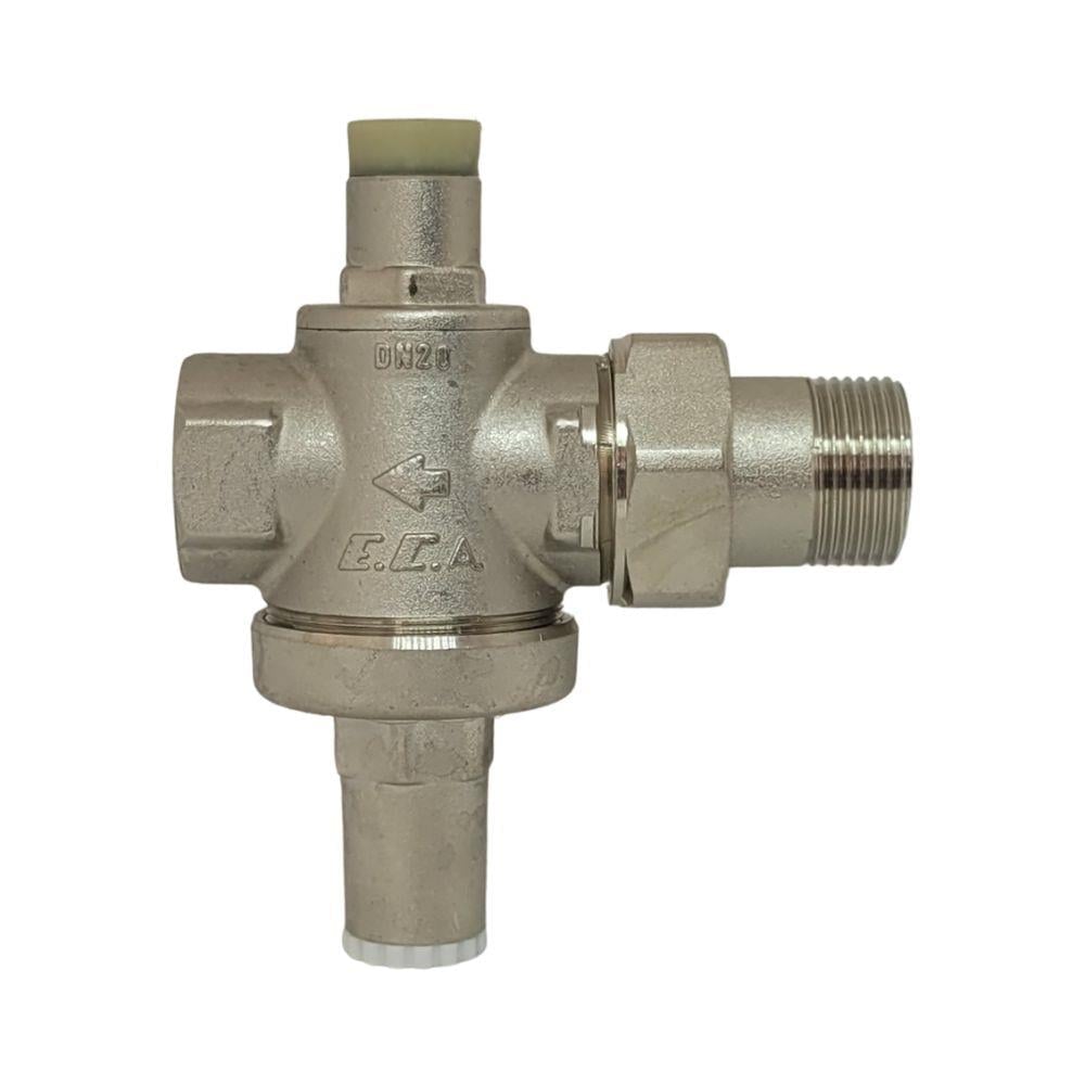 Sıhhi Tesisat Malzemeleri-Eca-Eca Su Basınç Düşürücü Valf Rekorlu DN20 - 3/4'' (İç Vida x Rekorlu)-ECABAS20R