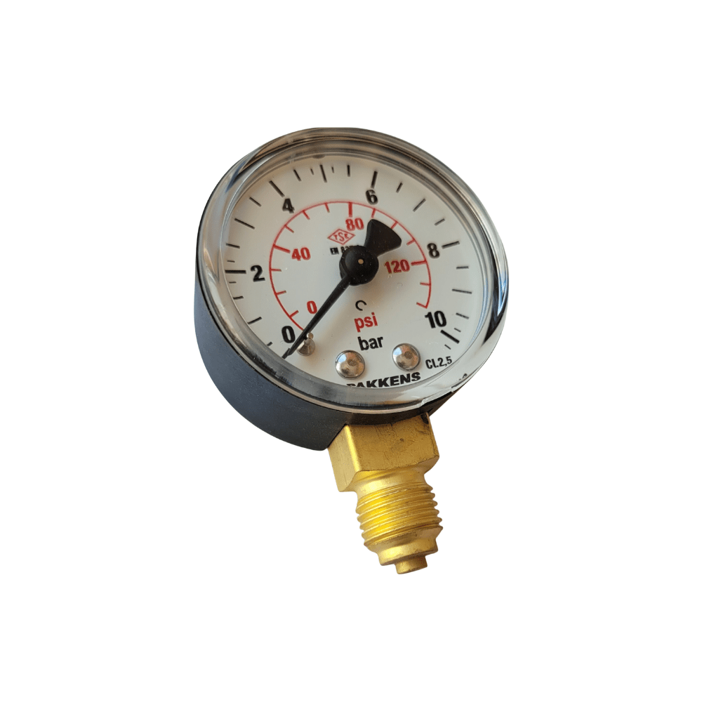 Pakkens Manometre 50 mm 10 bar 1/4