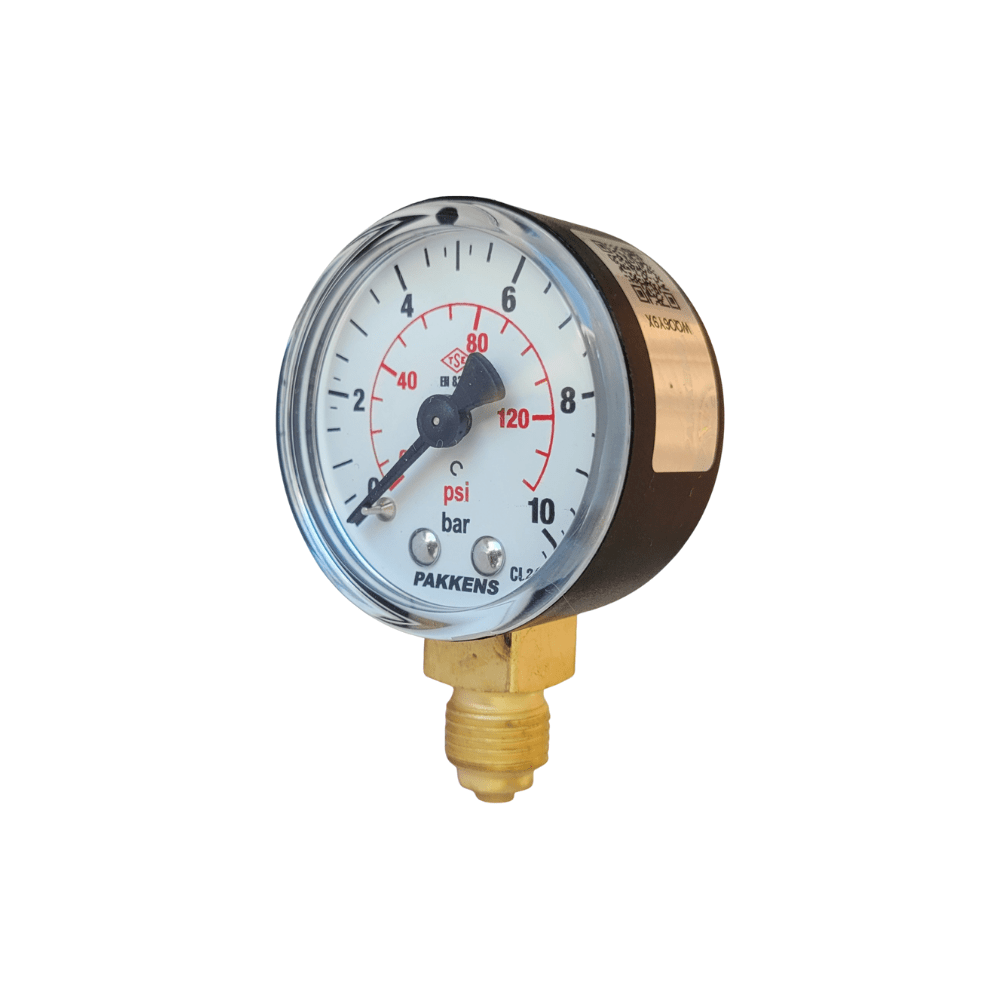 Pakkens Manometre 50 mm 10 bar 1/4