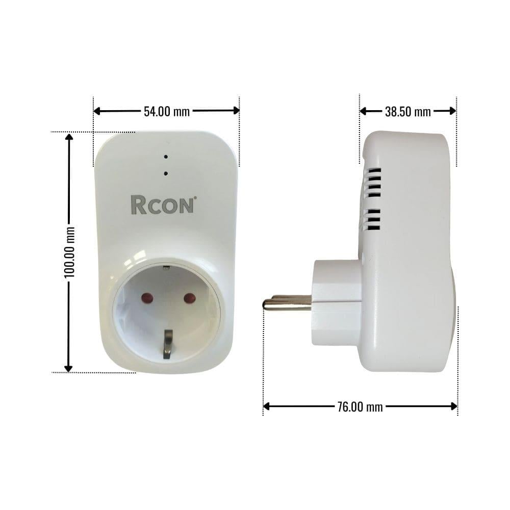 Elektrik Emniyet Malzemeleri-Rcon-Rcon RCV01 Akım Korumalı Priz-rcv01