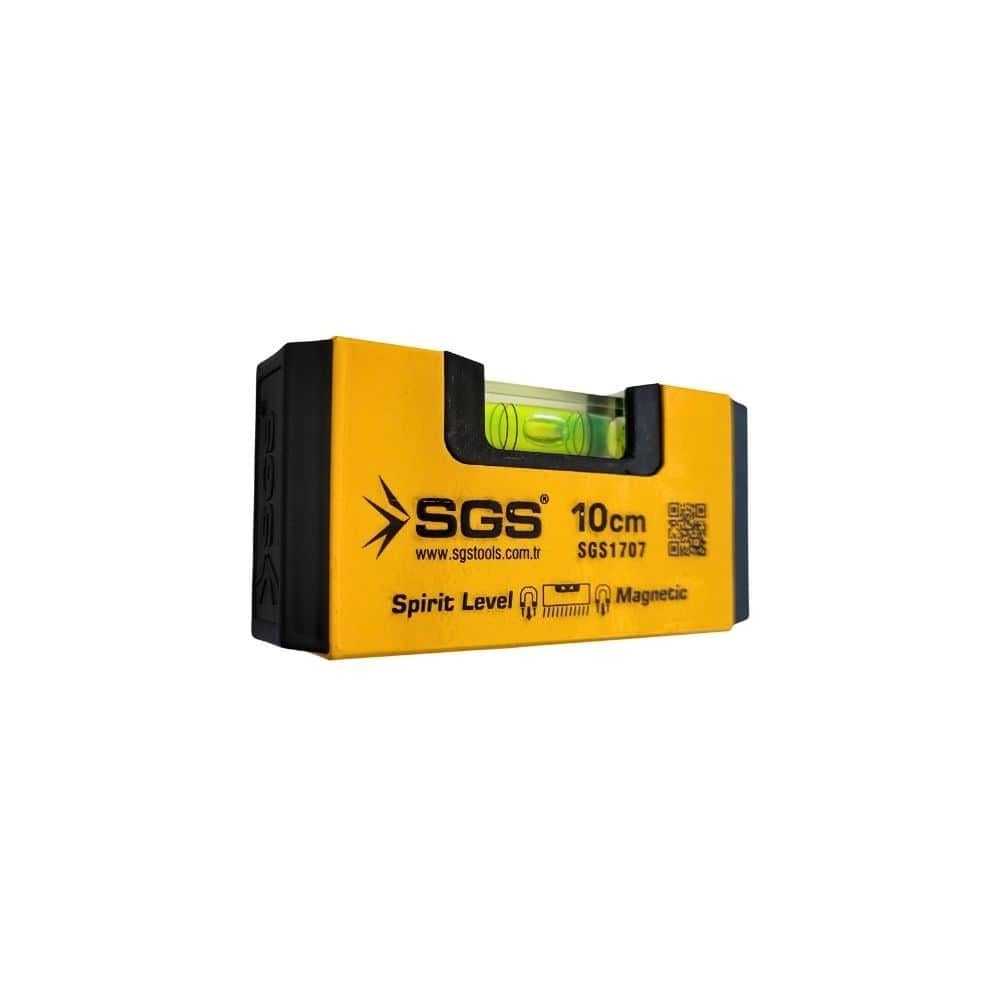 SGS Alüminyum Mıknatıslı Mini Su Terazisi 10 cm