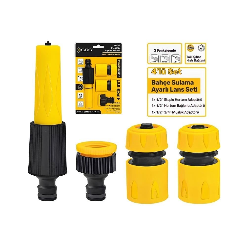 BAHÇE-SGS-SGS Otomatik Ayarlı Lans Seti (4 Parça)-SGS4258
