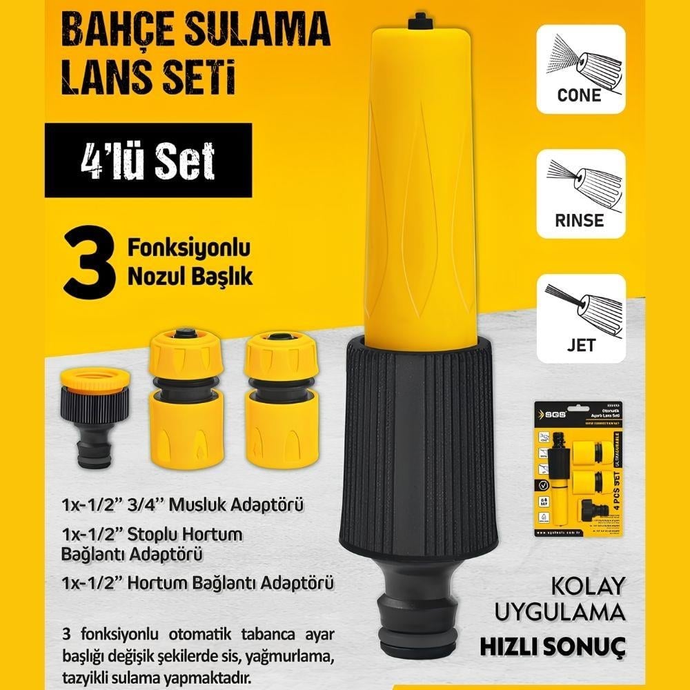 BAHÇE-SGS-SGS Otomatik Ayarlı Lans Seti (4 Parça)-SGS4258
