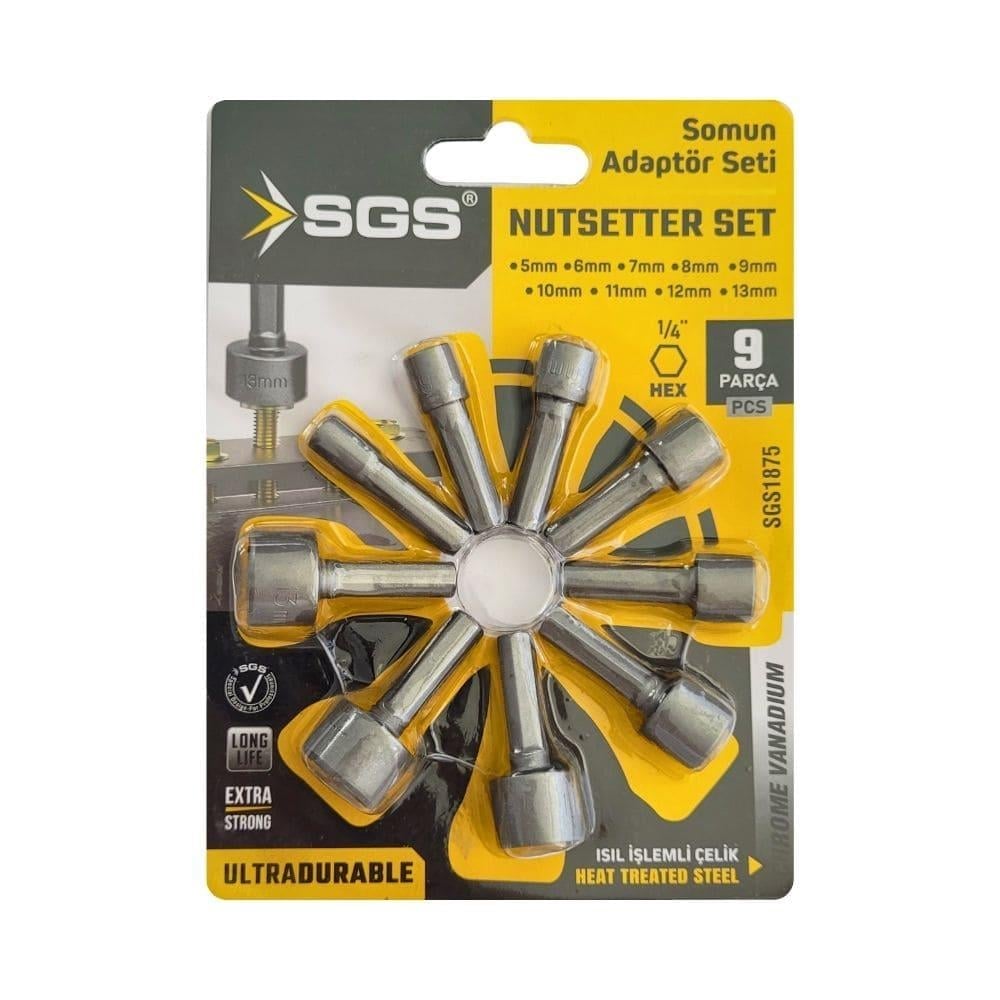 Sgs Somun Adaptör Seti 9 Parça