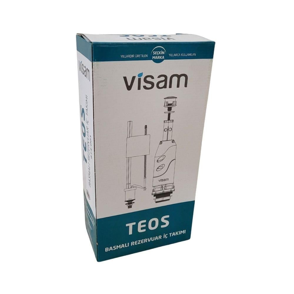 Sıhhi Tesisat Malzemeleri-Diğer-Visam Teos Tek Basmalı Rezervuar iç Takım 614.001-visam-614001