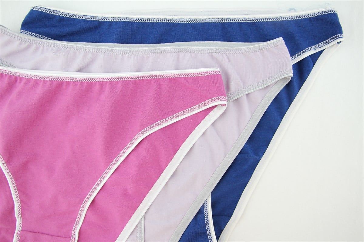 Baykar Kadın Bikini Külot 3Lü Paket  8808-95 Renkli6
