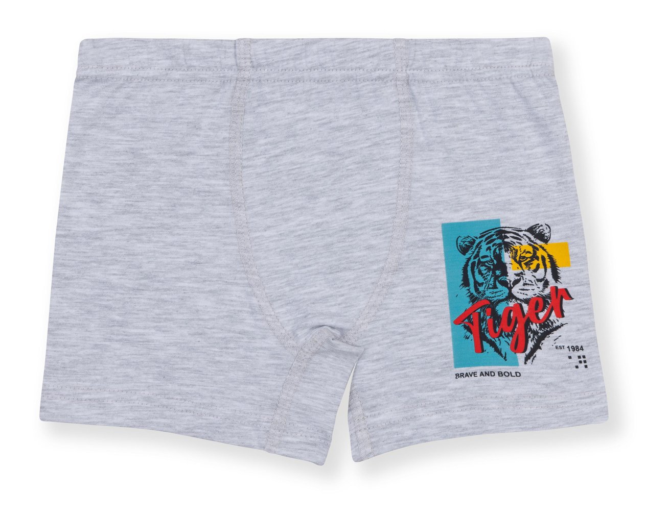 Erkek Çocuk Pamuklu Likralı Renkli Baskılı Boxer 3'lü Paket 3512 Renkli