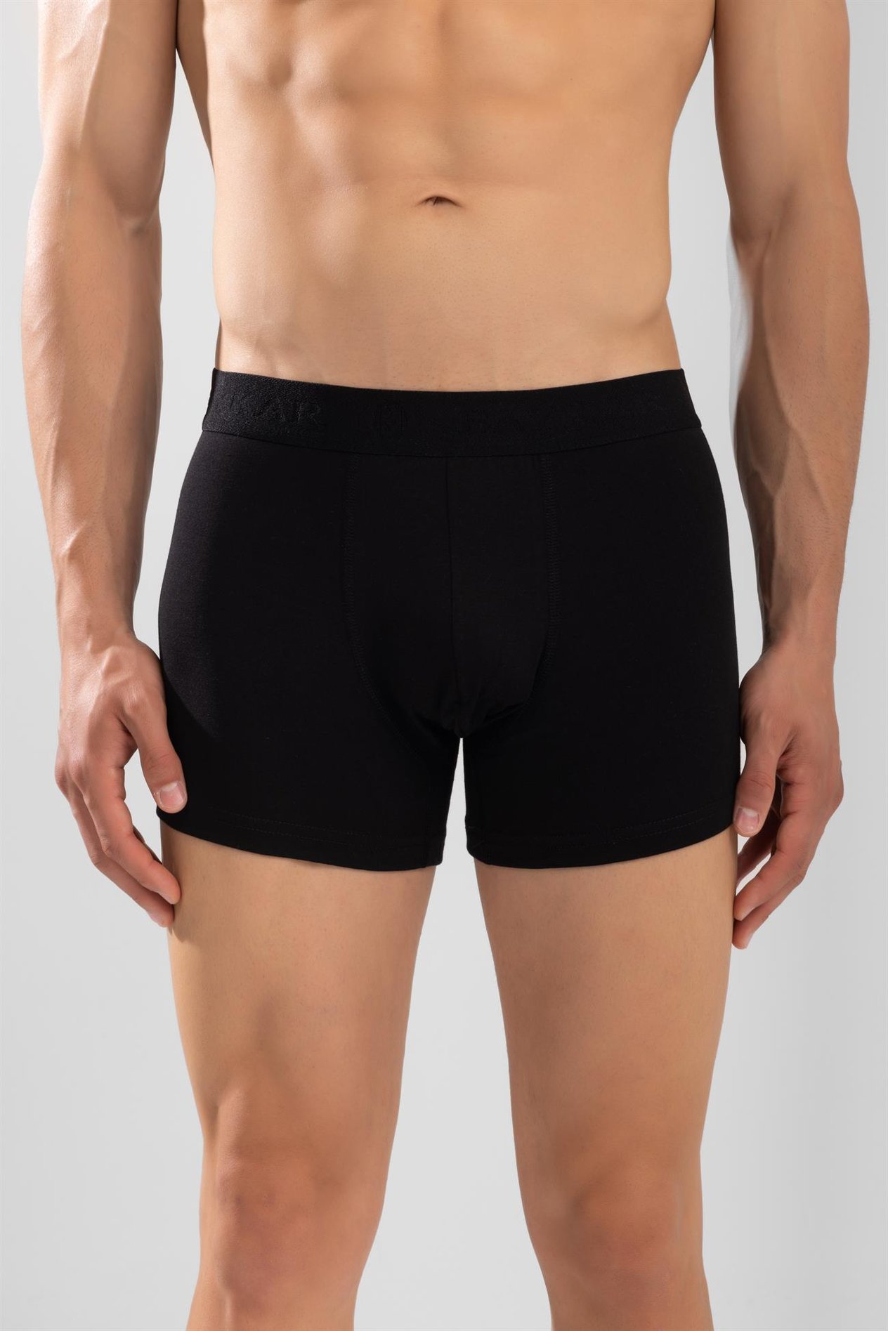 Erkek Compact Pamuklu Düz Boxer 3'lü Paket Siyah