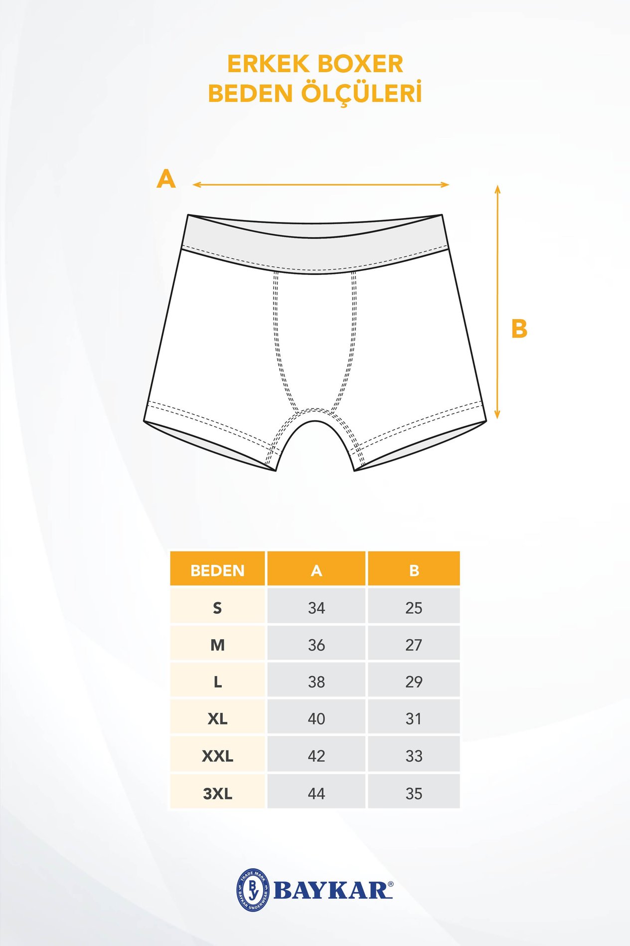 Erkek Compact Pamuklu Düz Boxer 3'lü Paket Beyaz