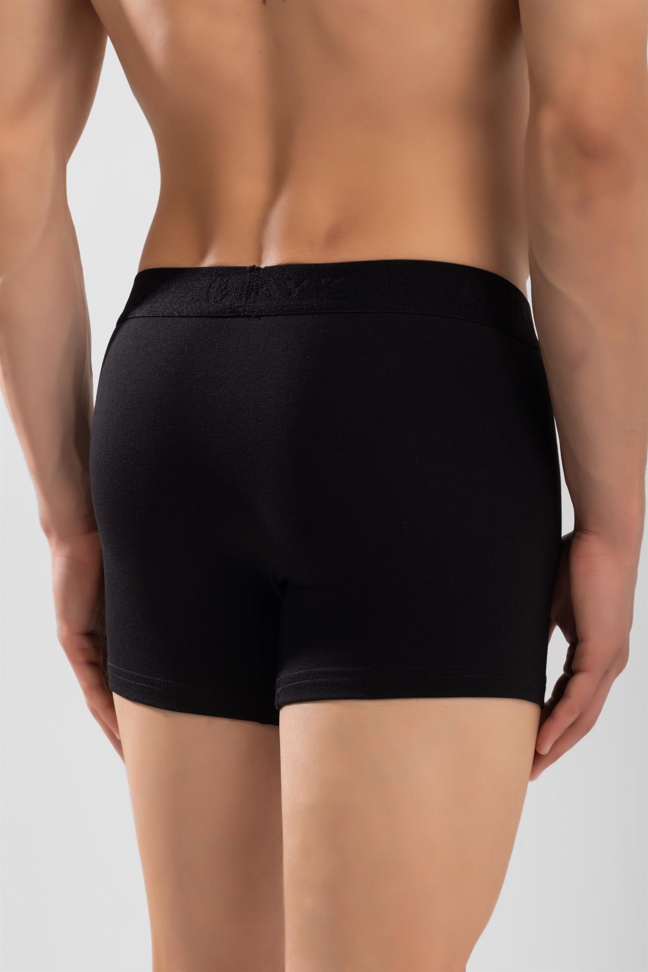 Erkek Compact Pamuklu Düz Boxer 3'lü Paket Siyah