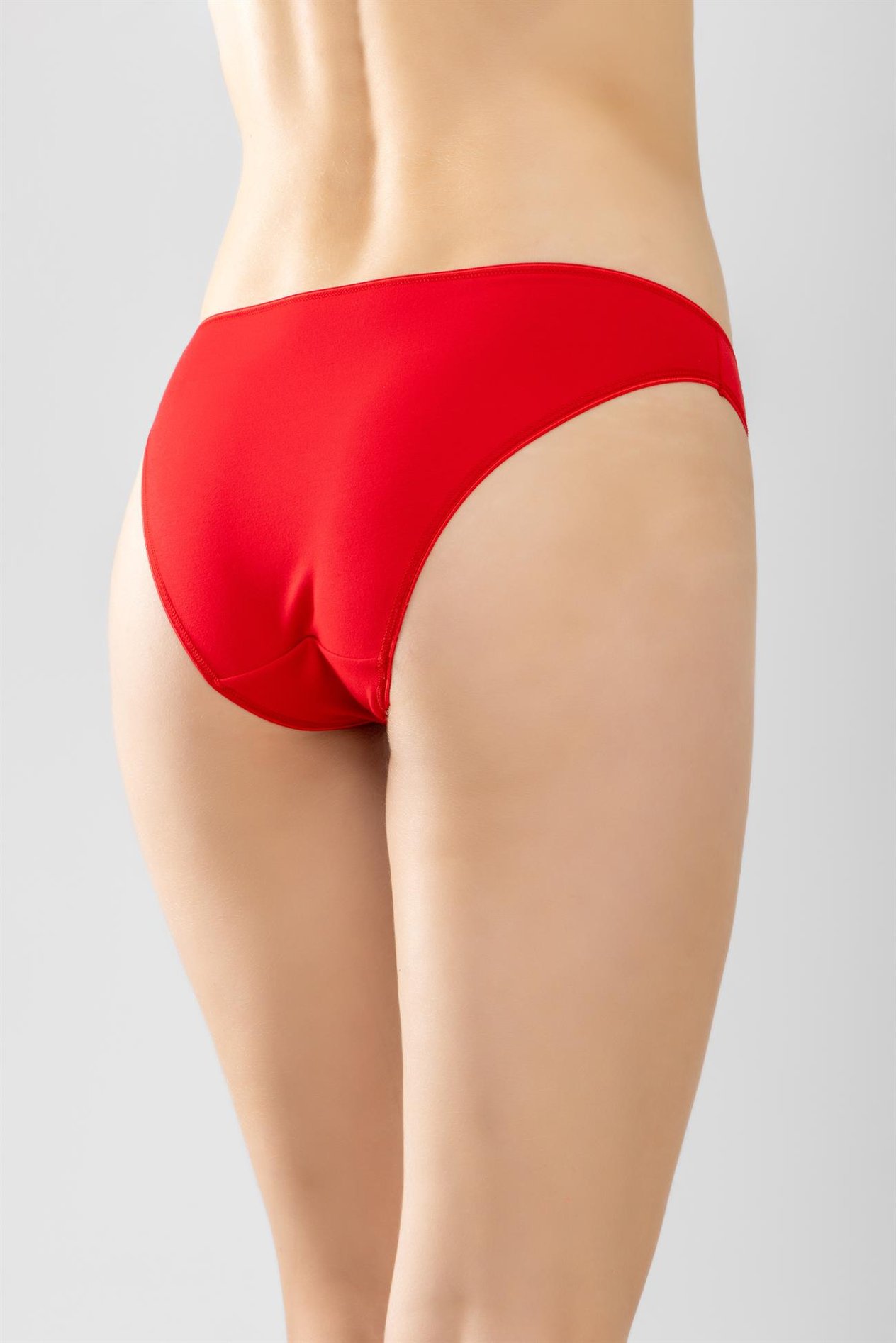 Pamuklu Bikini Kesim Basic Külot 2'li Paket Kırmızı