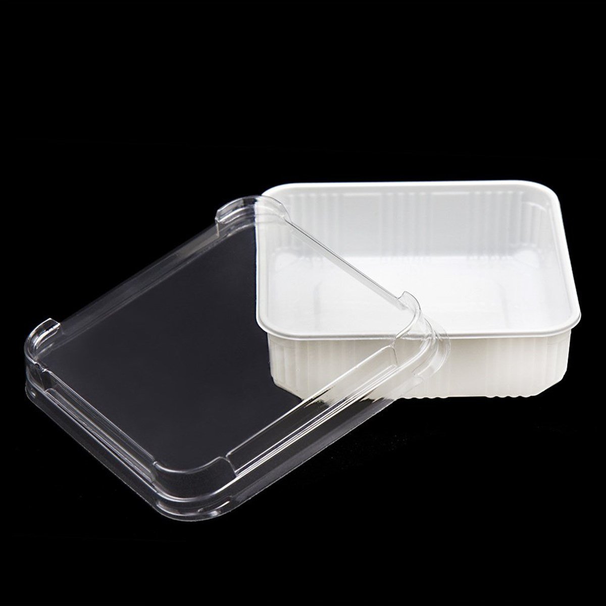 Plastik Beyaz KASE + Şeffaf Kapak 250 gr 100'lü