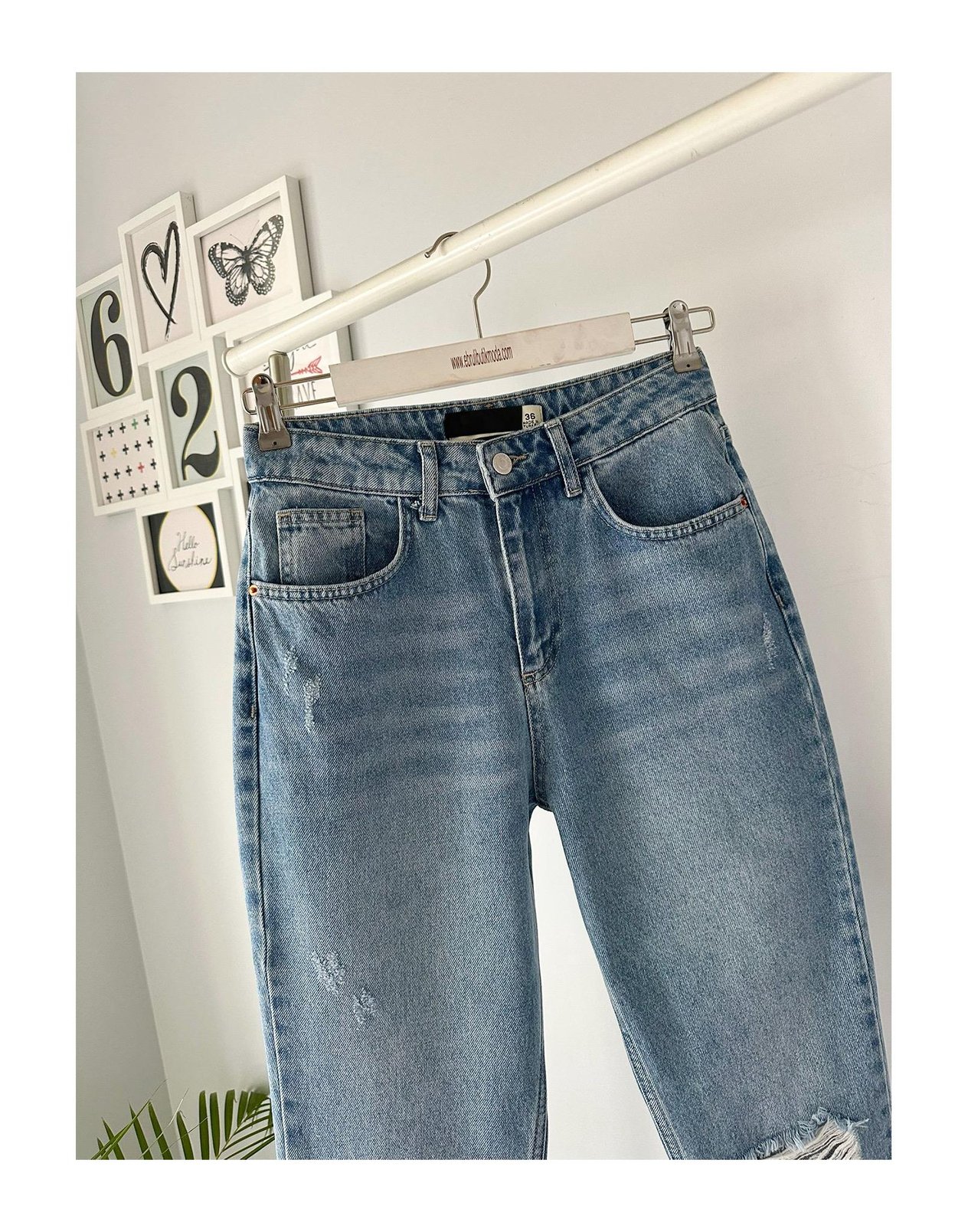 DİZİ YIRTIK FLARE JEAN