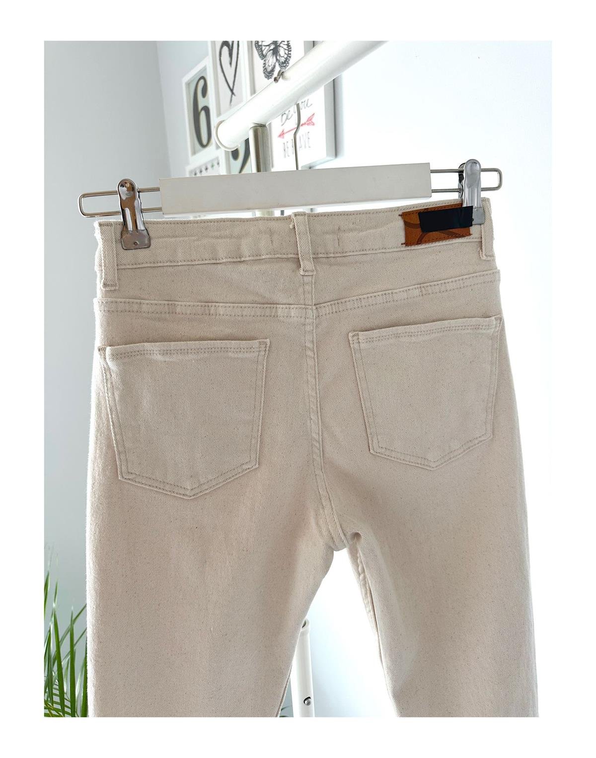 PAÇA DETAYLI NATURAL JEAN