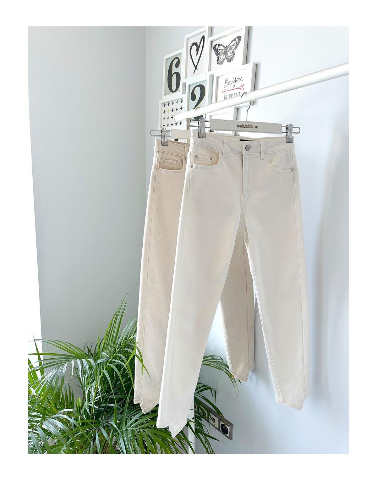 PAÇA DETAYLI NATURAL JEAN