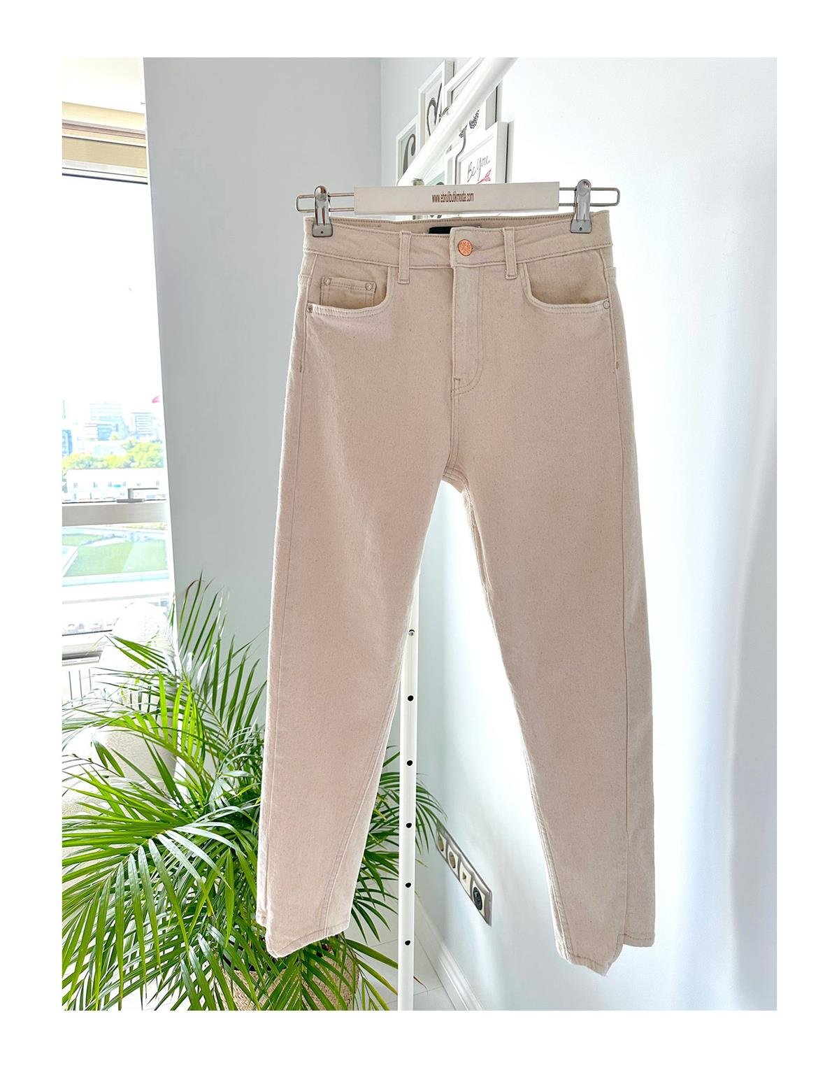 PAÇA DETAYLI NATURAL JEAN