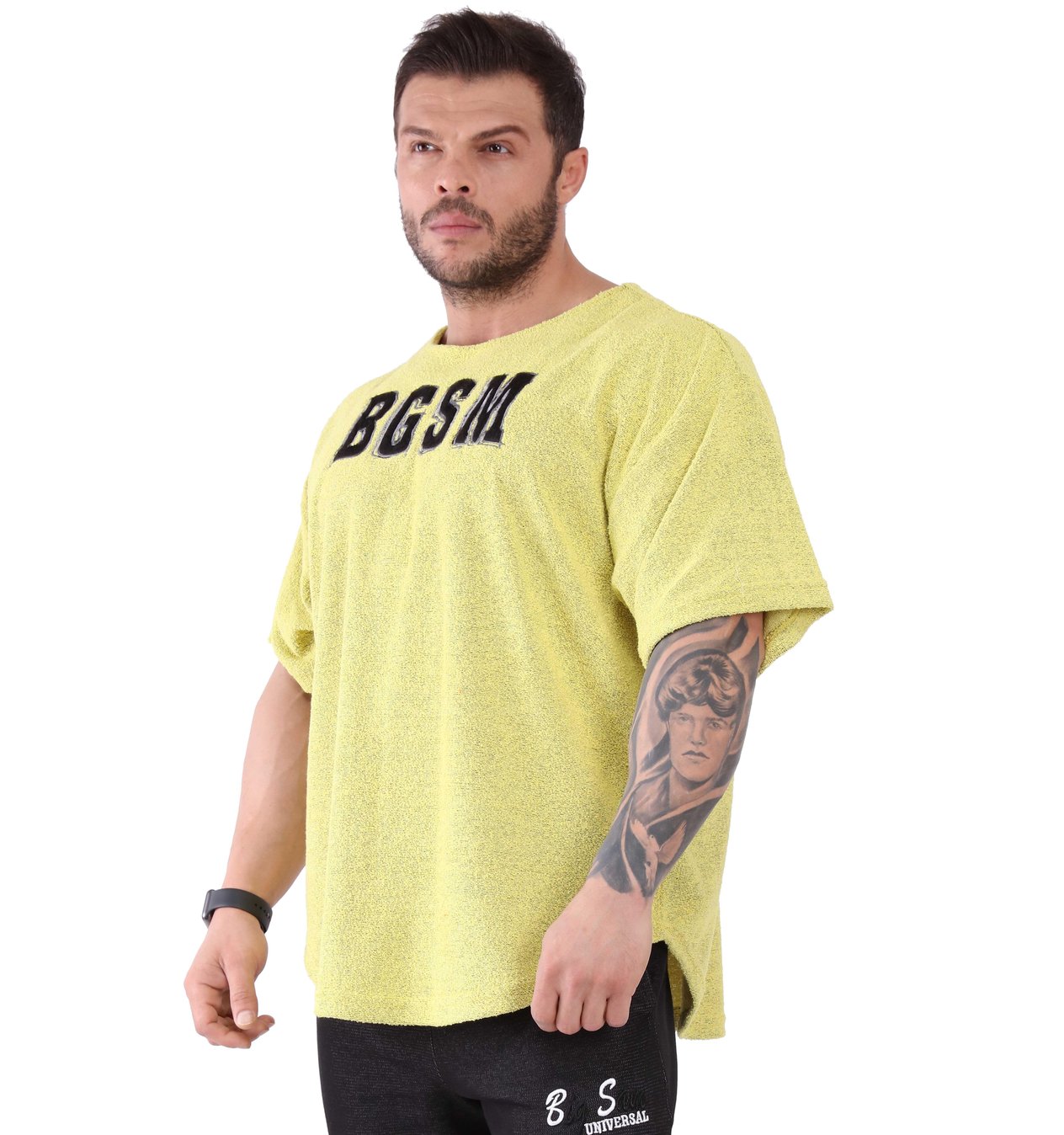 Men's Oversize Towel Textured Rag Top T-shirt