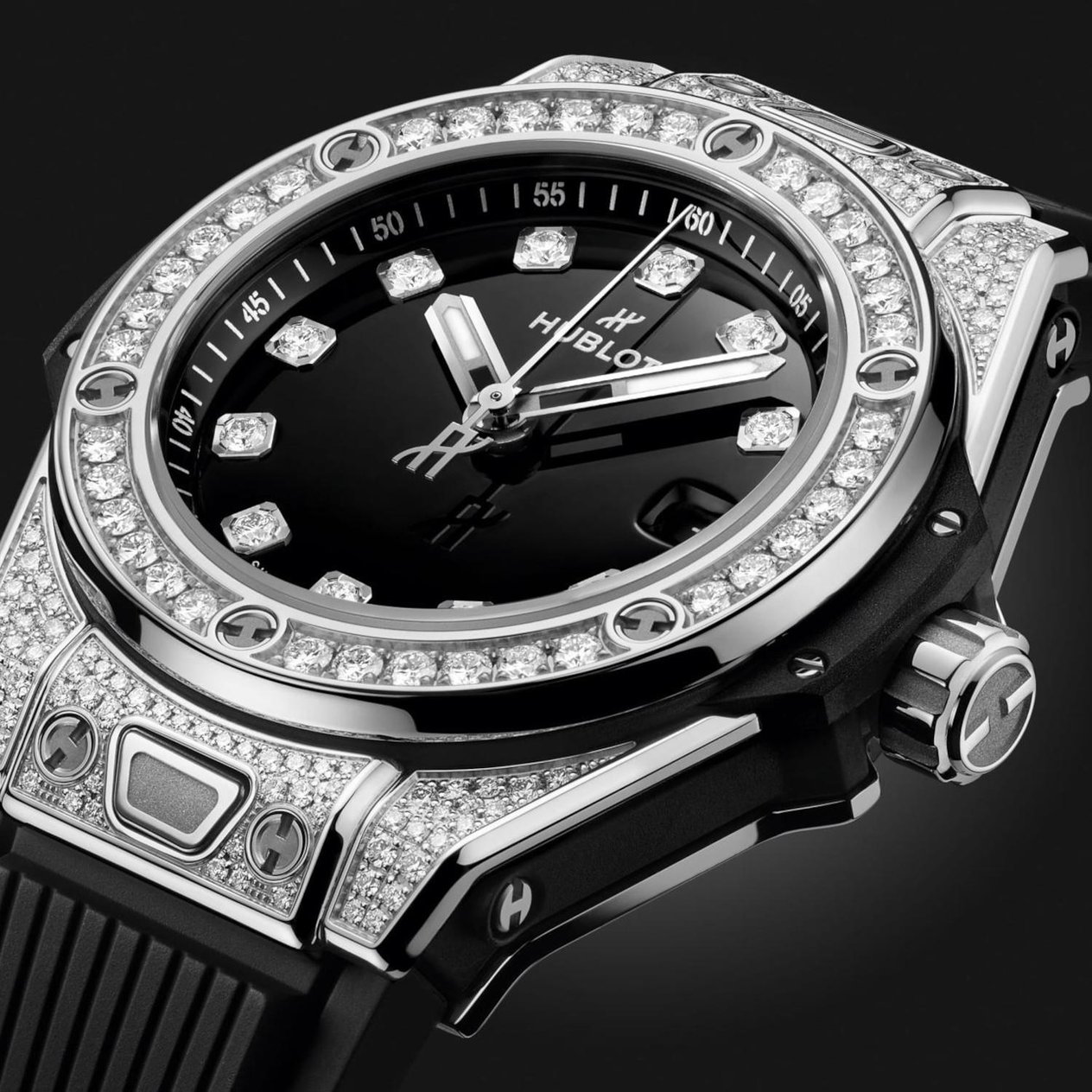 Hublot Big Bang ONE CLICK STEEL WHITE PAVÉ