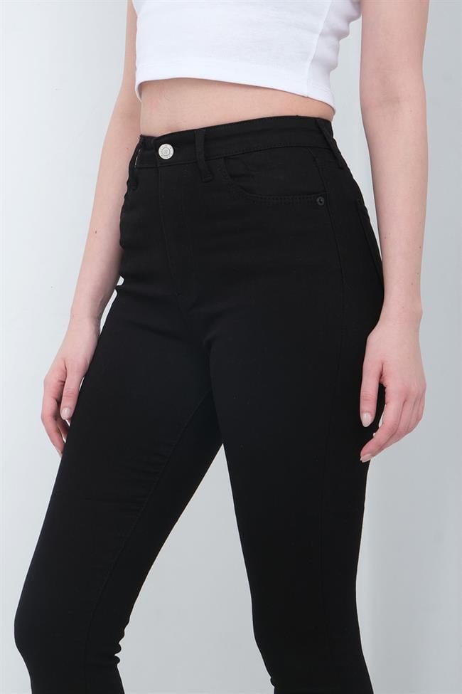 Kadın Siyah Dar Paça Skinny Kot Pantolon