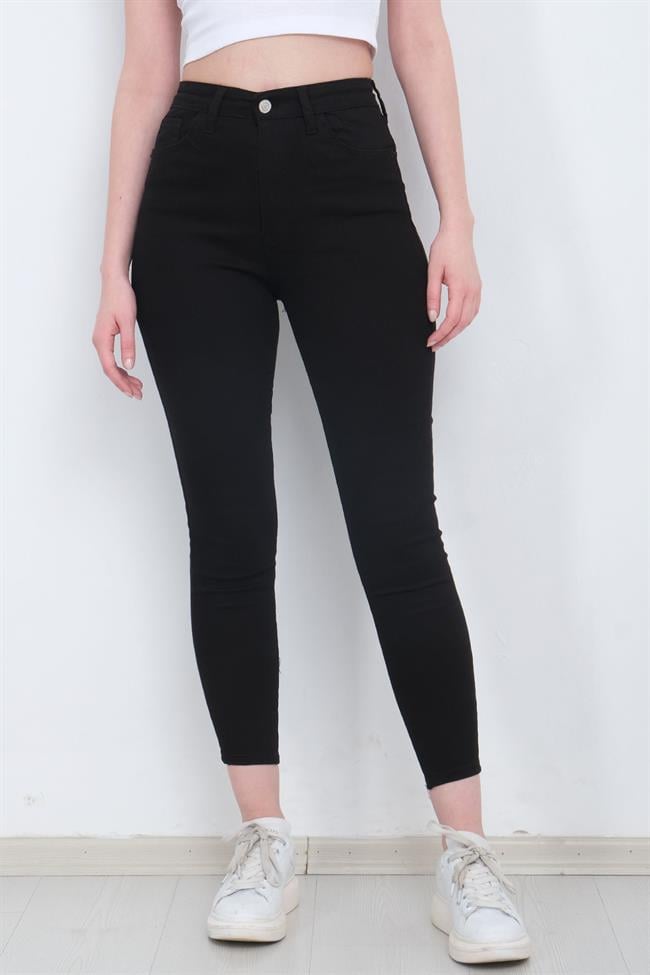 Kadın Siyah Dar Paça Skinny Kot Pantolon