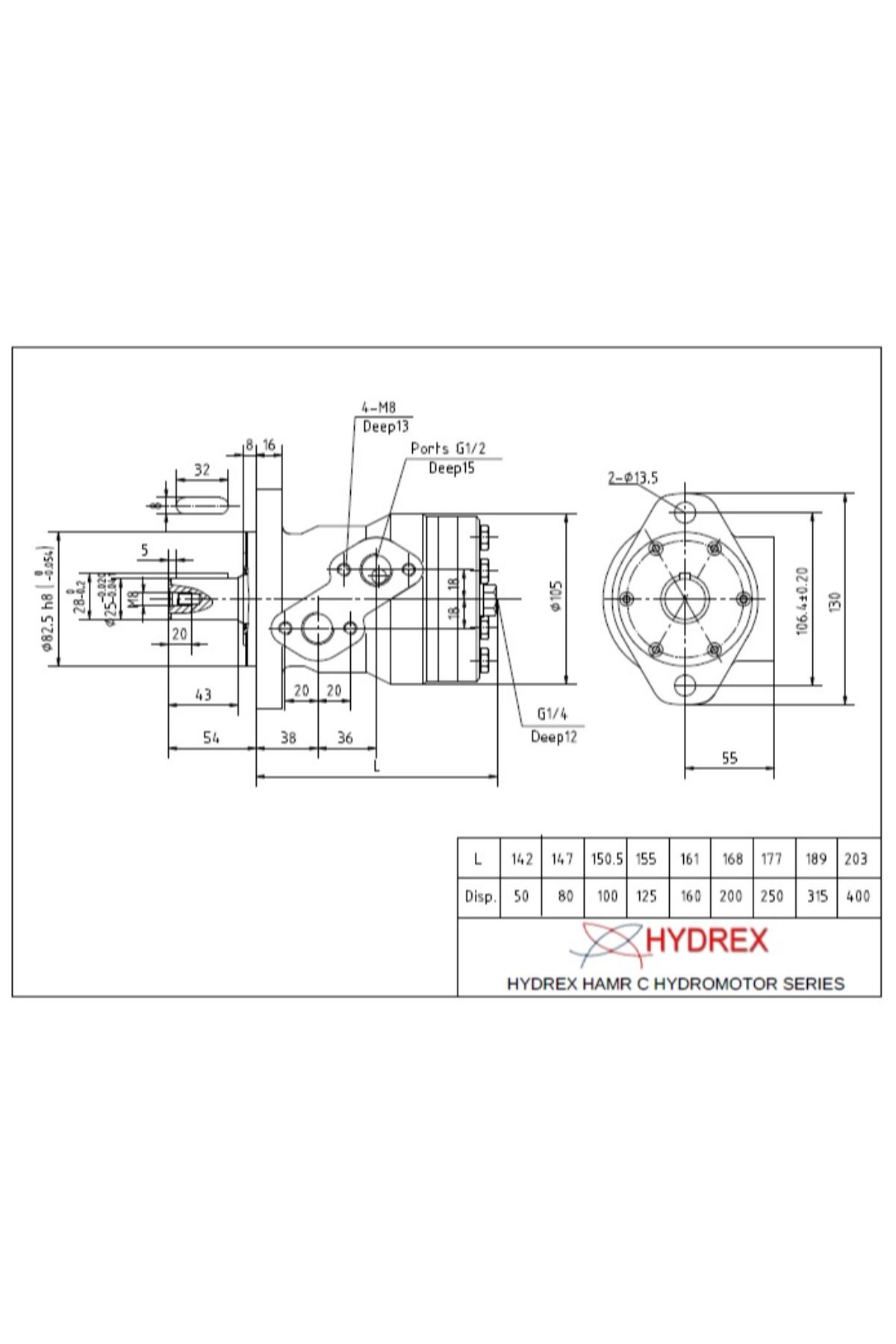Hidrolik Orbit Motor - HAMR 200C