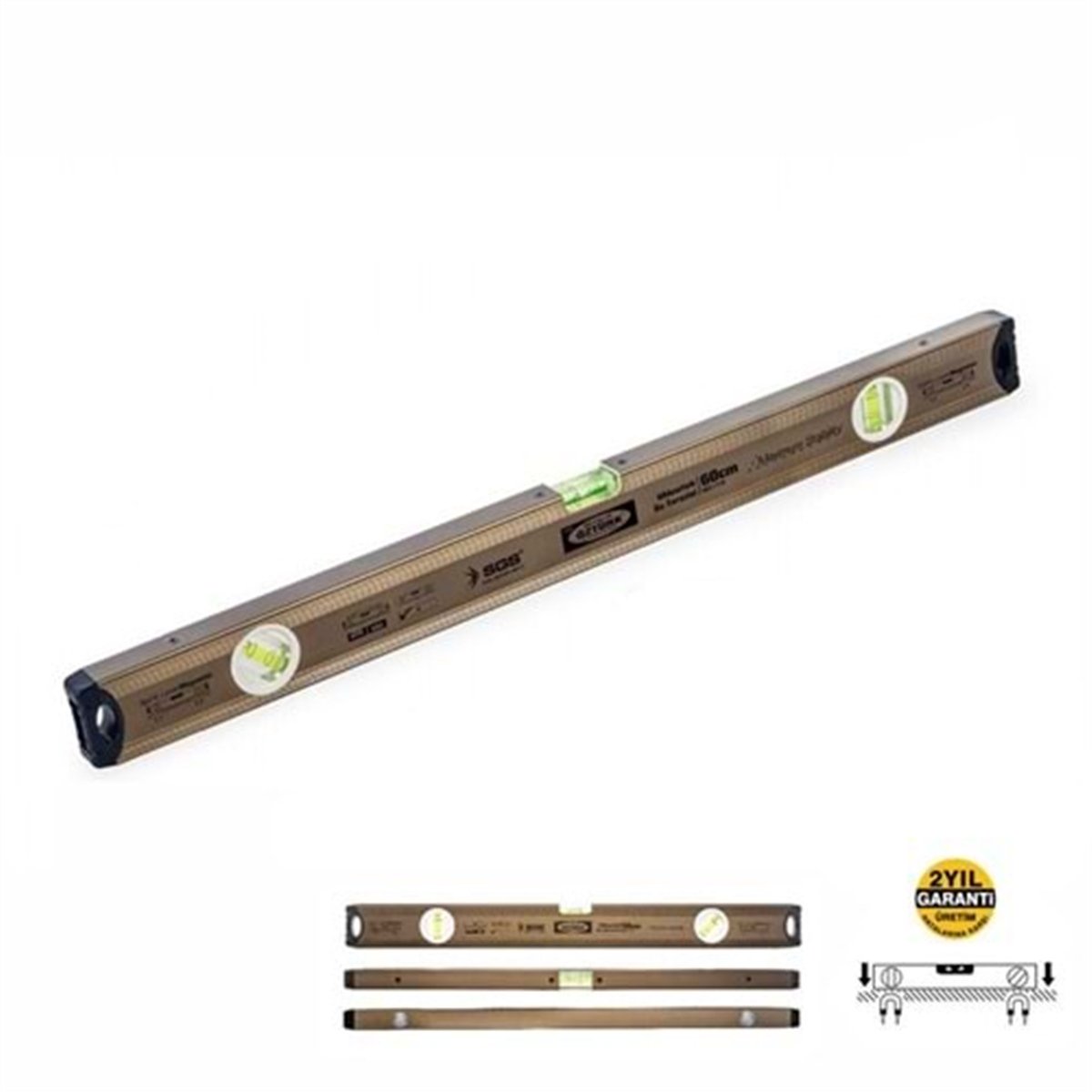 SGS Su Terazisi Alüminyum Mıknatıslı 50Cm
