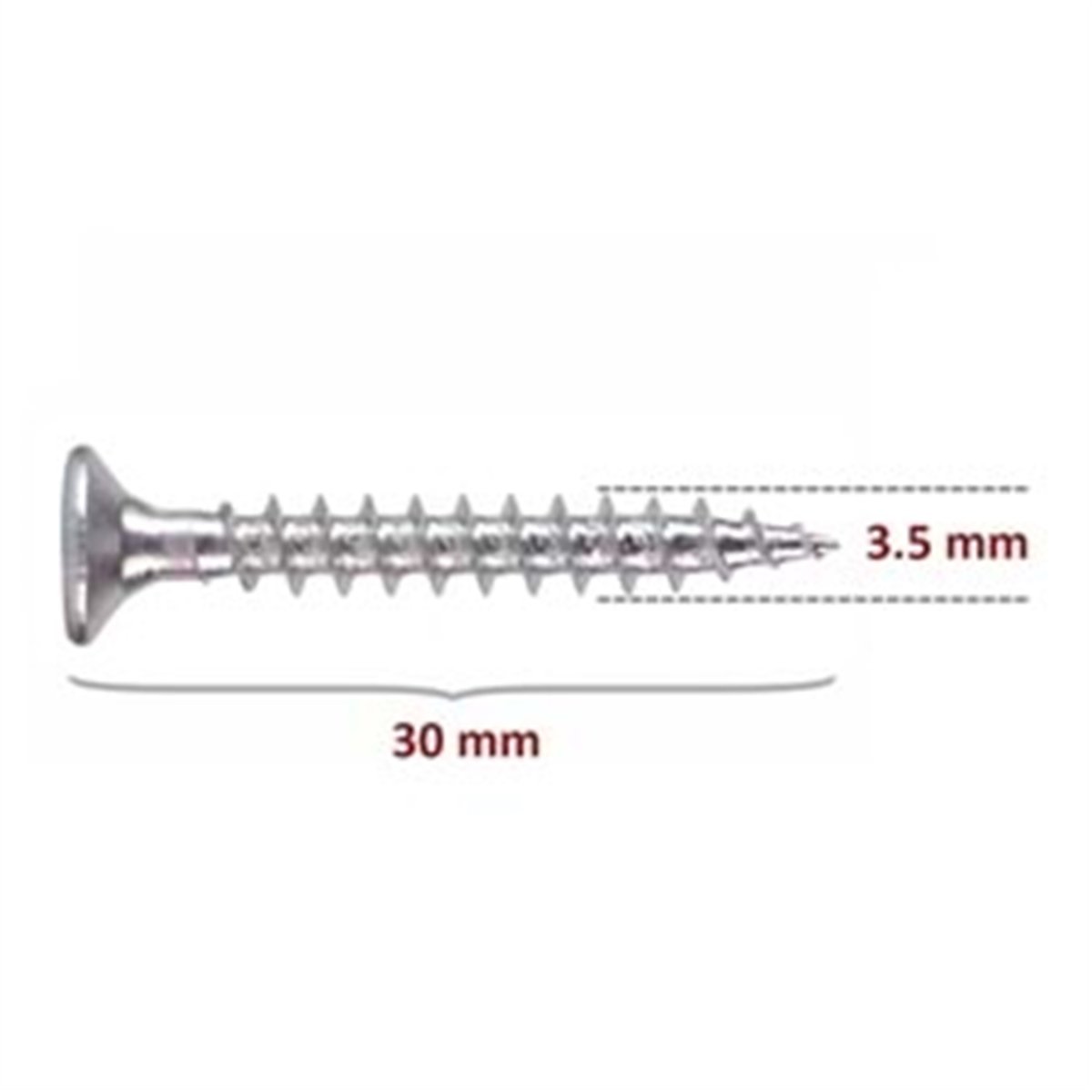 Sunta Vidası (PZ2) 3.5x30 (1000 Adet)