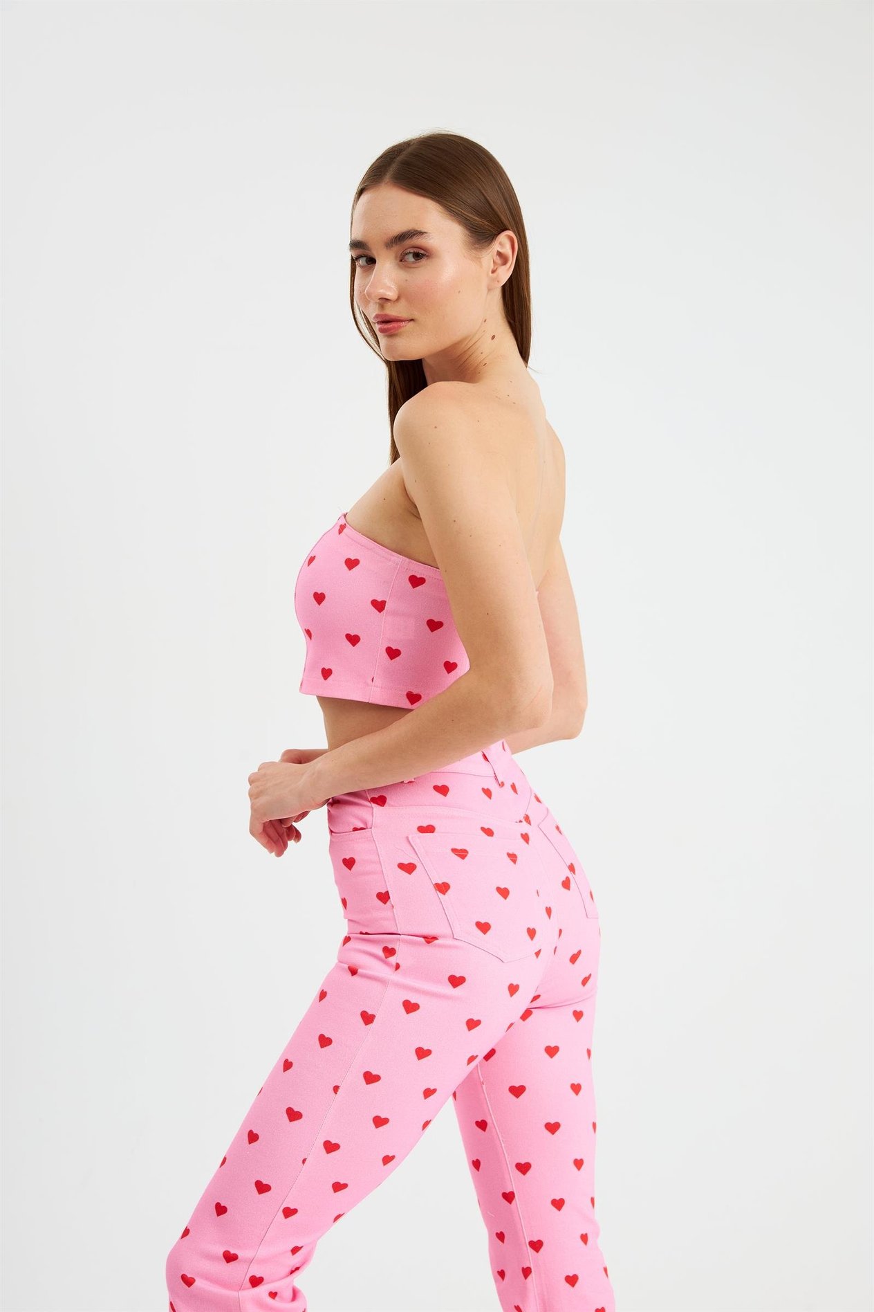 Nok Love Serisi Heart Pantolon PİNK HEART