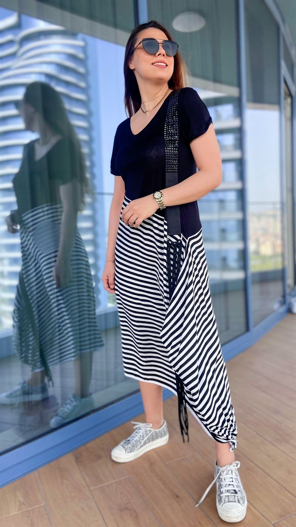 Çizgili Elbise 2