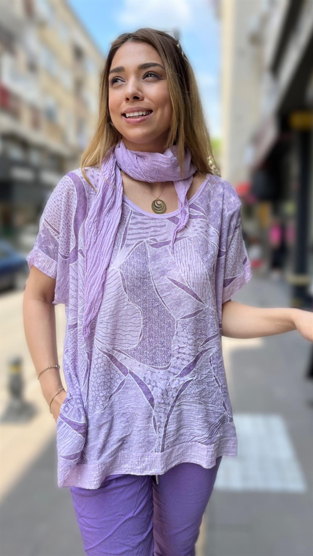 Fularlı Bluz İthal