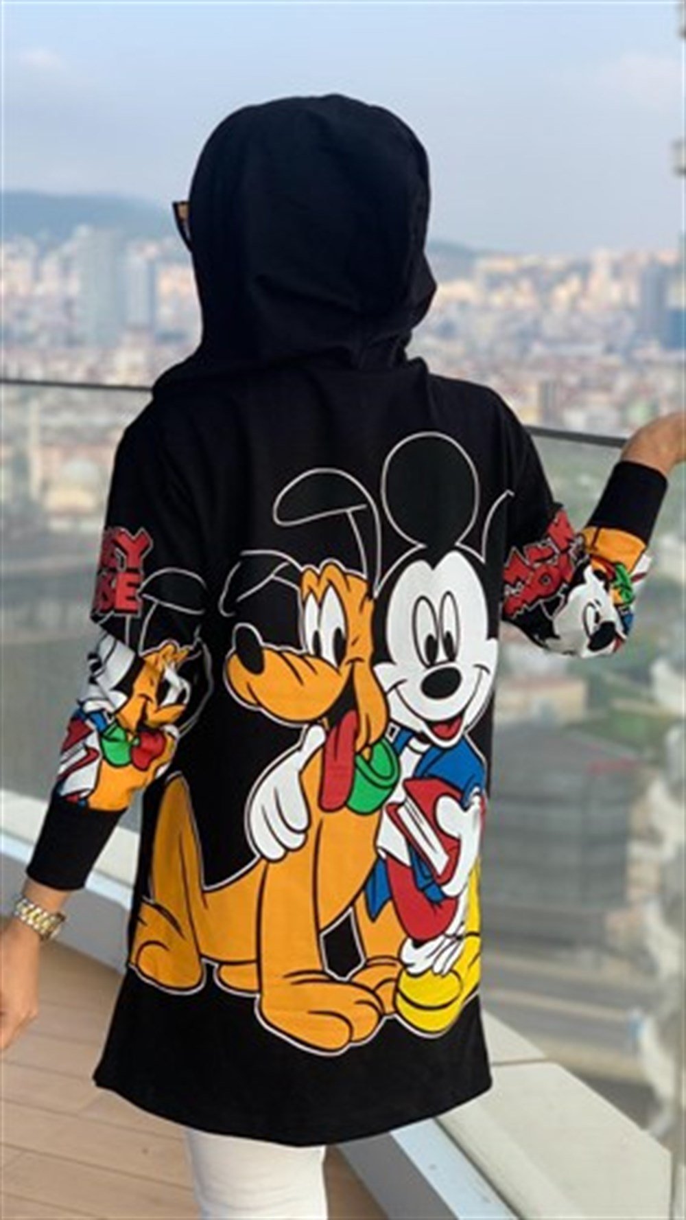 Kapşonlu Mickey Hırka