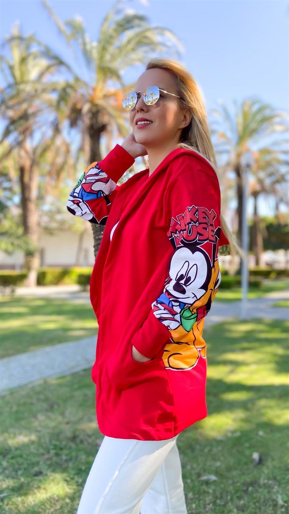 Kapşonlu Mickey Hırka