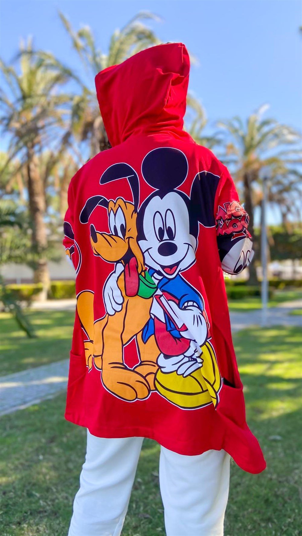 Kapşonlu Mickey Hırka