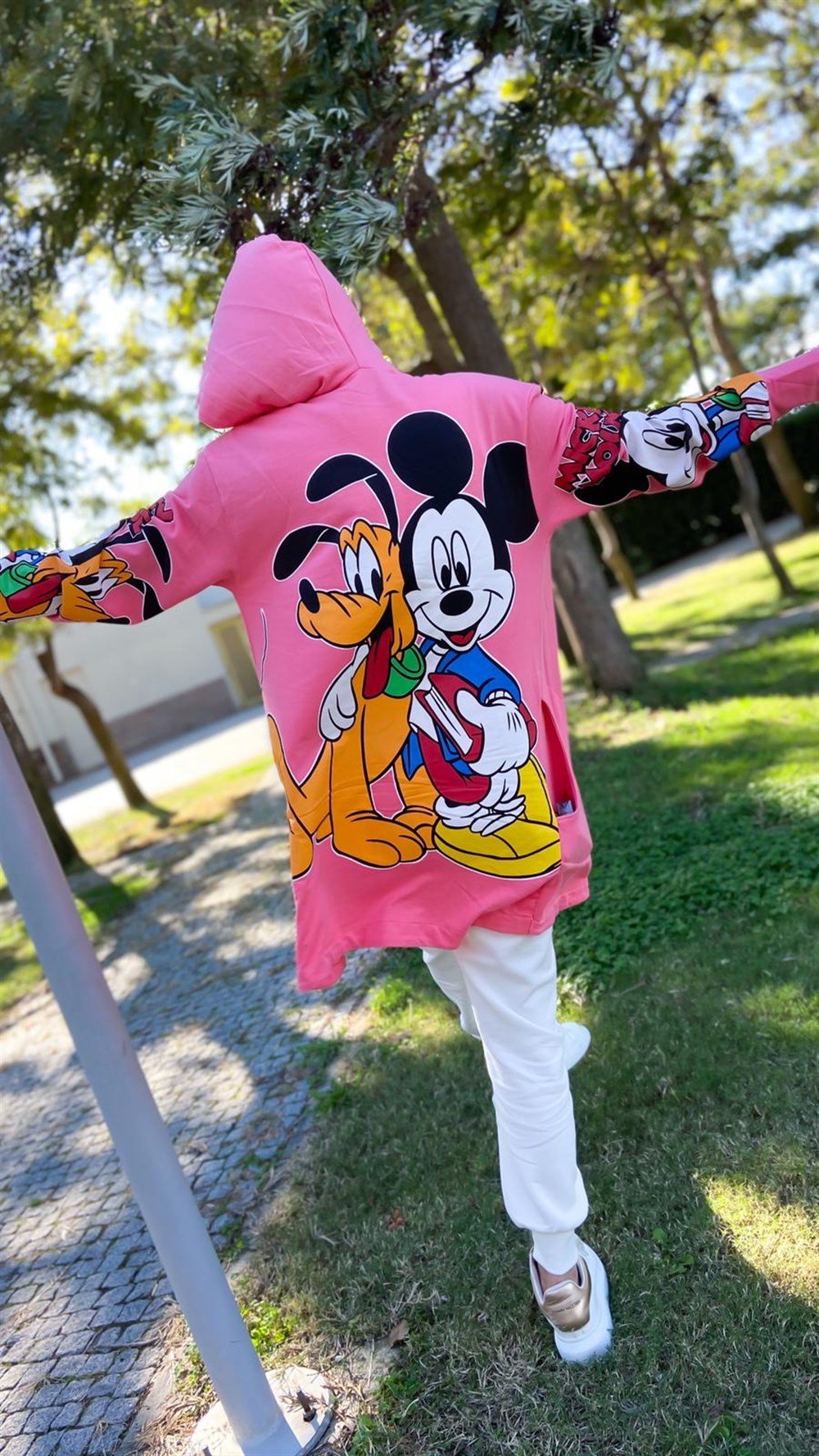 Kapşonlu Mickey Hırka