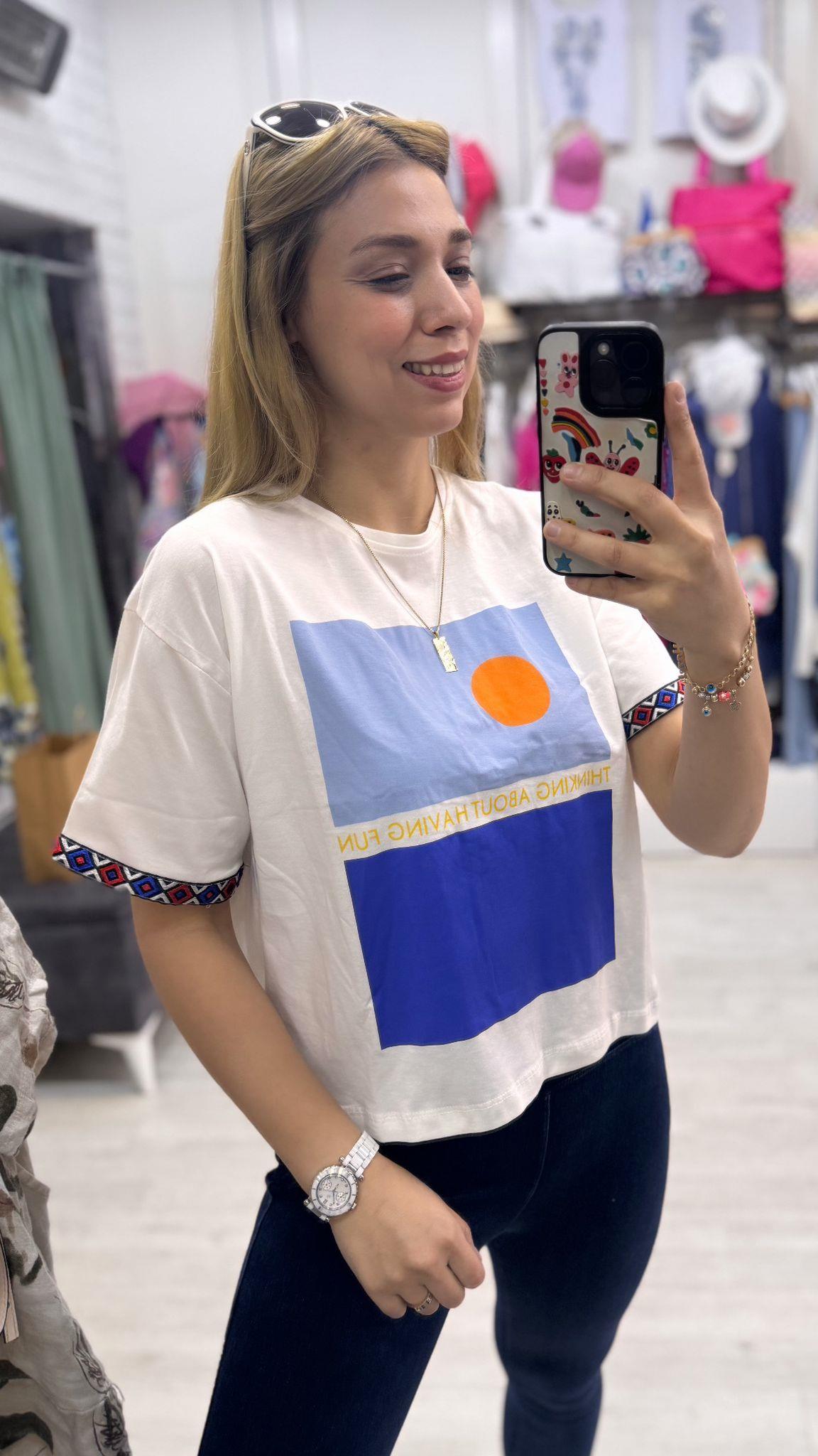 Tshirt Güneş Desen 