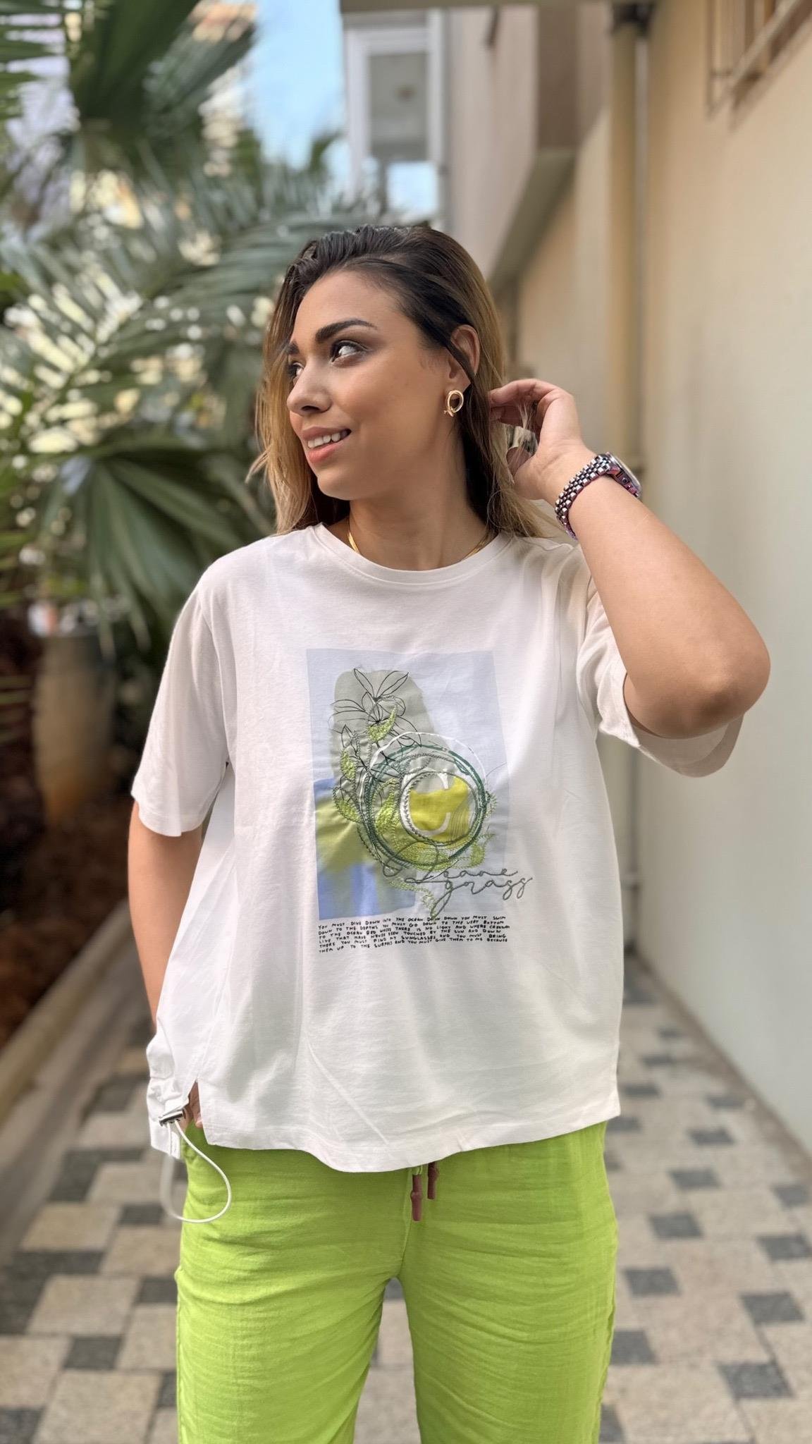 Tshirt Yaprak Detay