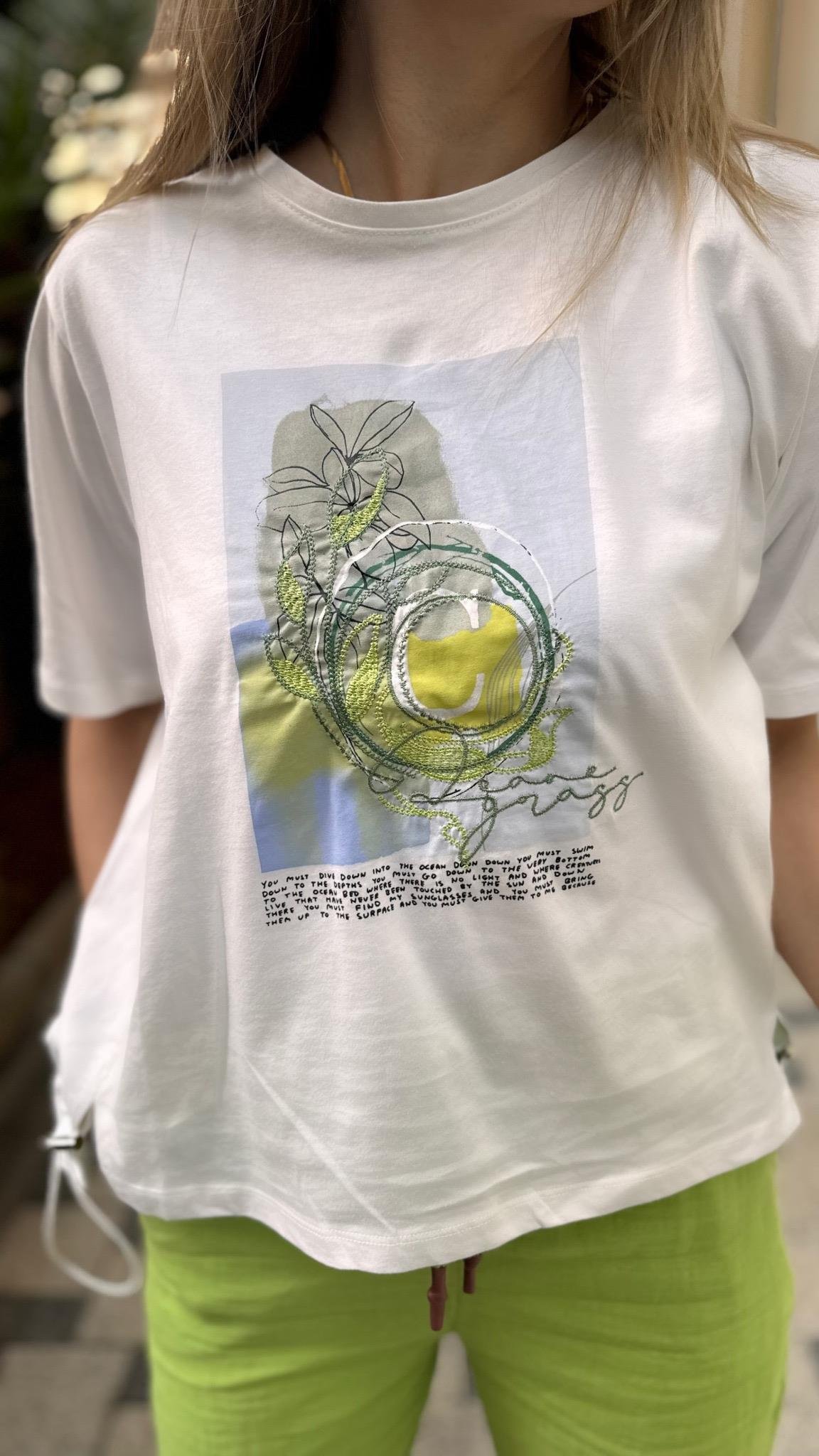 Tshirt Yaprak Detay