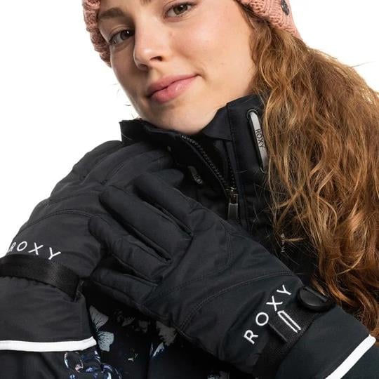 ROXYROXY JETTY SOLID GLOVES-BLACK-KVJ0-