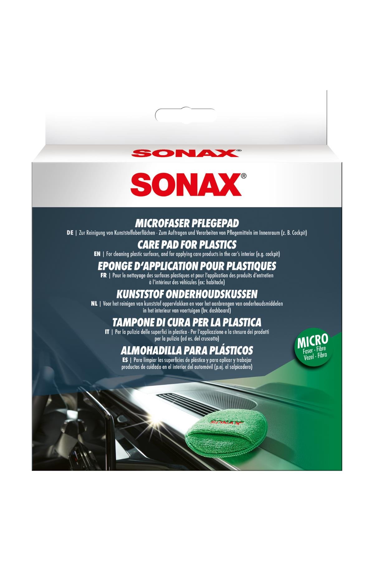 Sonax Torpido ve Plastik Temizleme Pedi