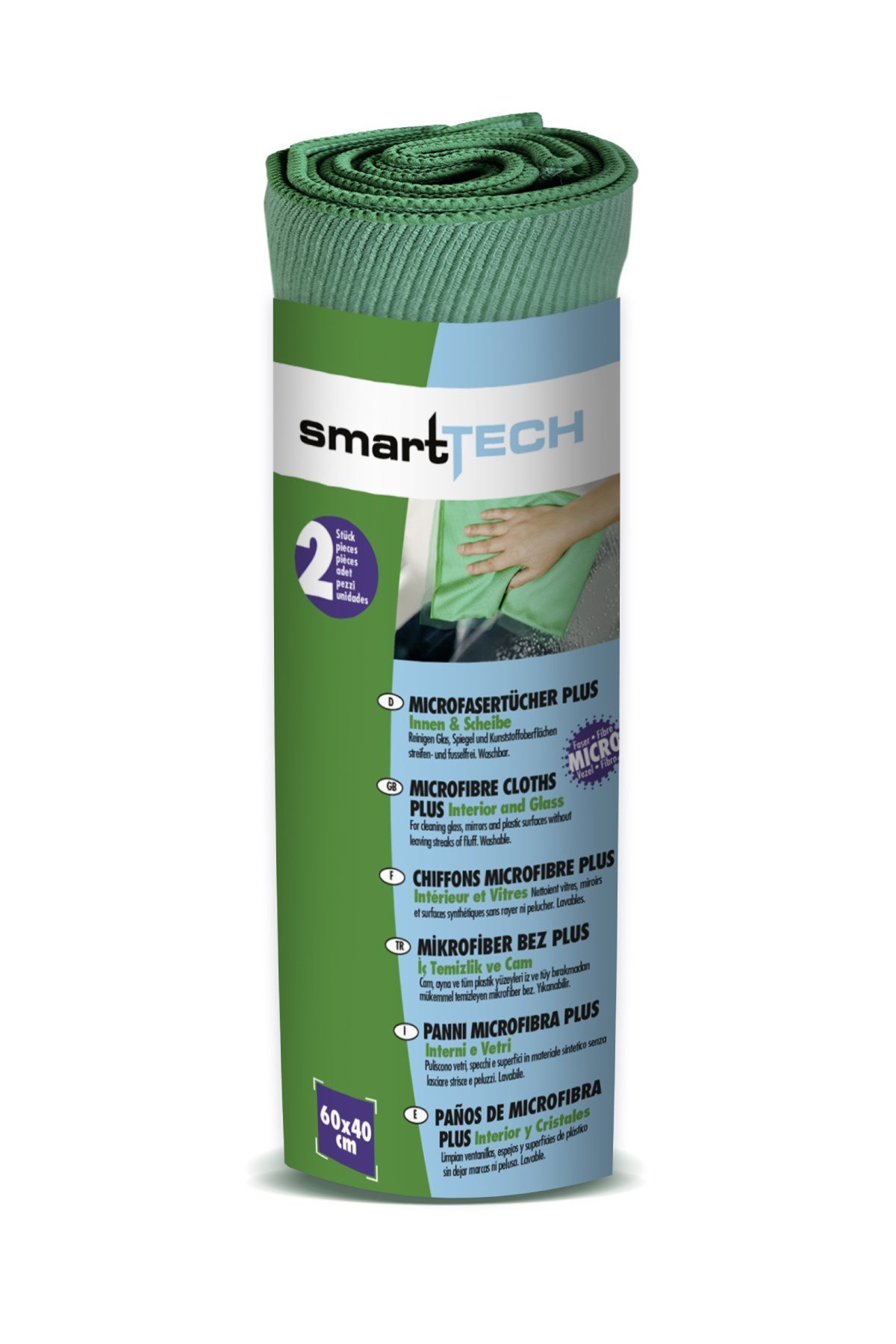 Smart Tech Mikrofiber Bez (İç Temizlik ve Cam) 2li  | Smart Tech