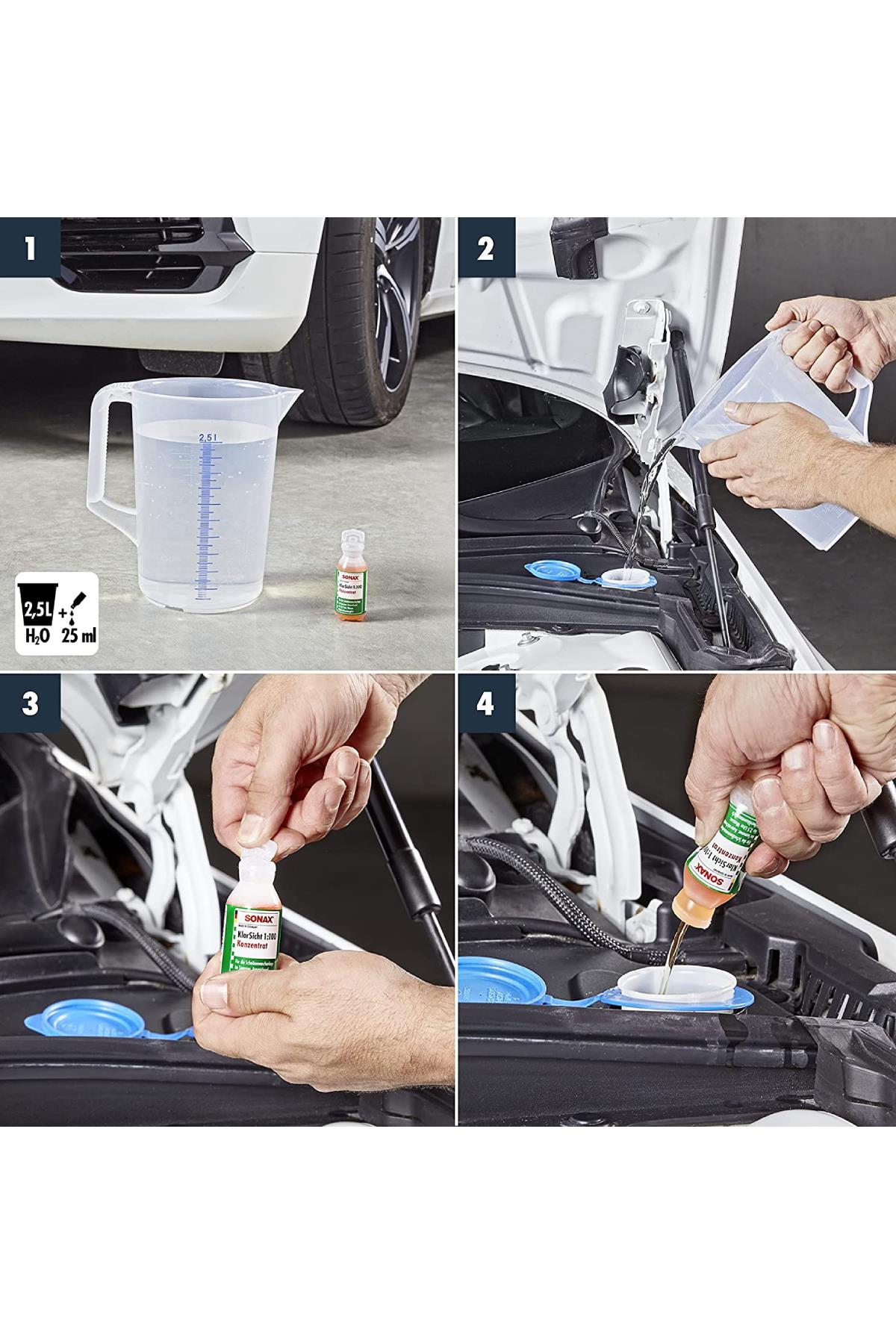 Sonax Konsantre Cam Suyu 1/100 25 ml | Sonax 