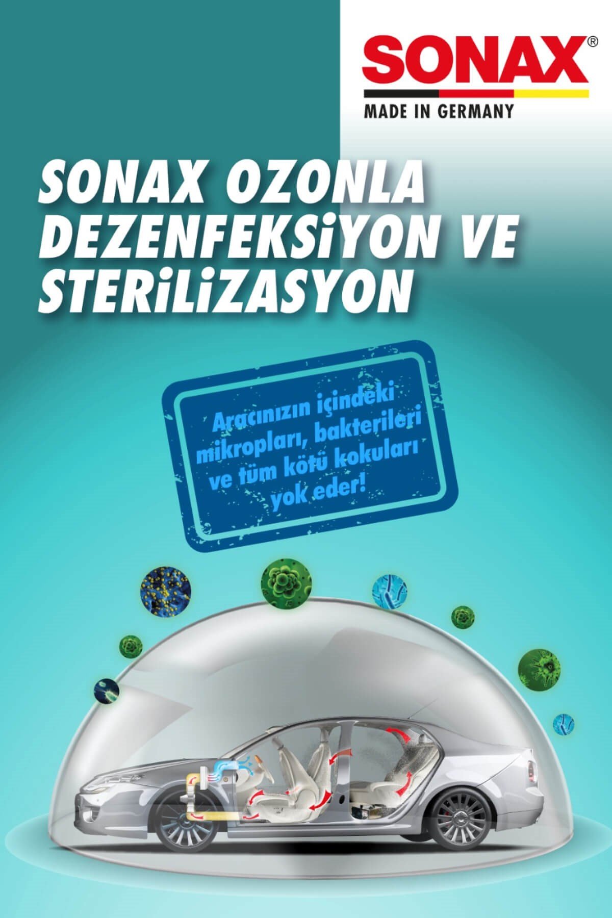 Sonax Ozonla Dezenfeksiyon Ve Strelizasyon | Sonax 